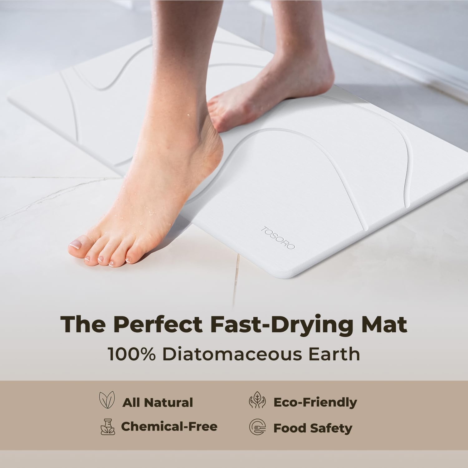 Thumbnail 3 de Tosoro Diatomaceous Earth Bath Mat