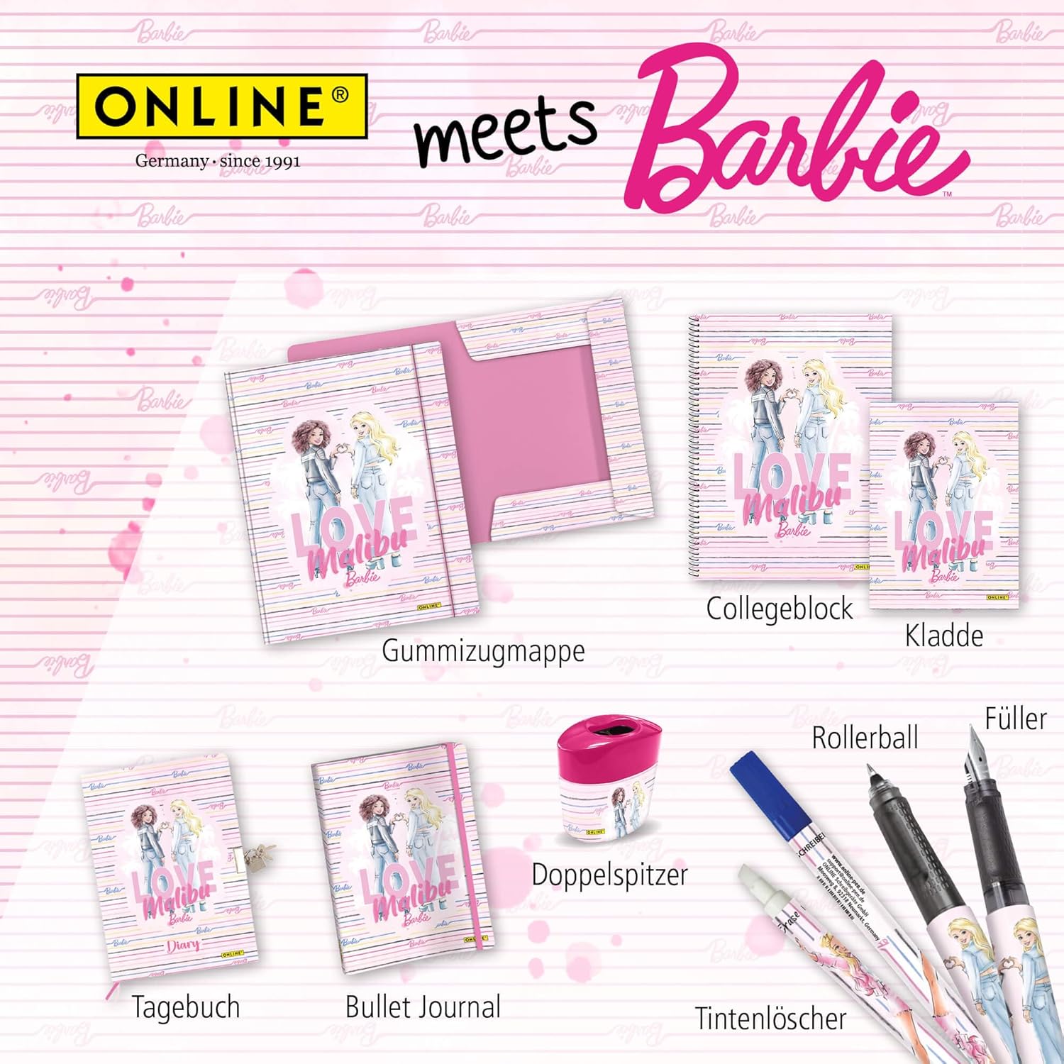 Thumbnail 5 de ONLINE Sammelmappen A4 Barbie-Design – Ordnung mit Stil für Schule und Freizeit