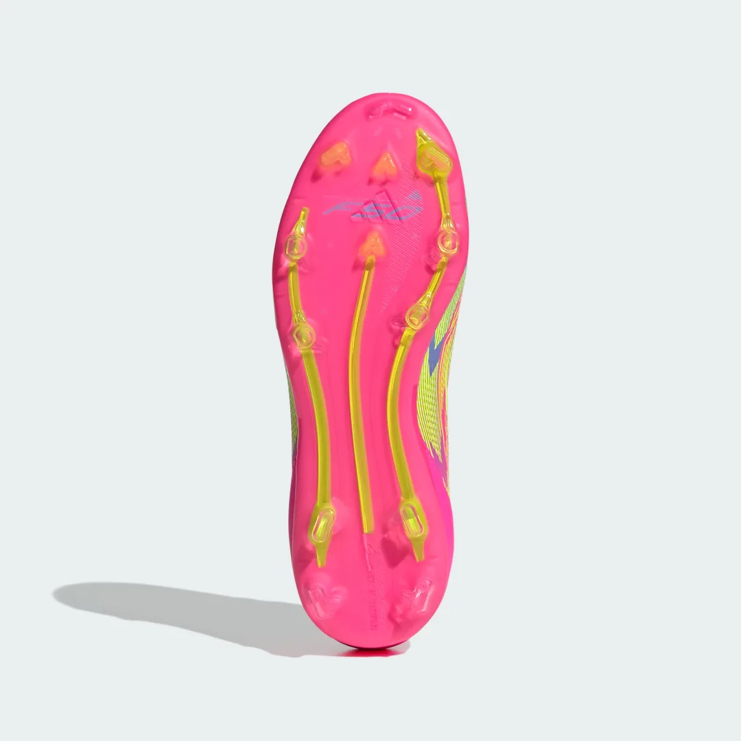 Detalle 2 de Adidas Bota F50 Elite para césped natural seco (Adolescentes) – color Rosa