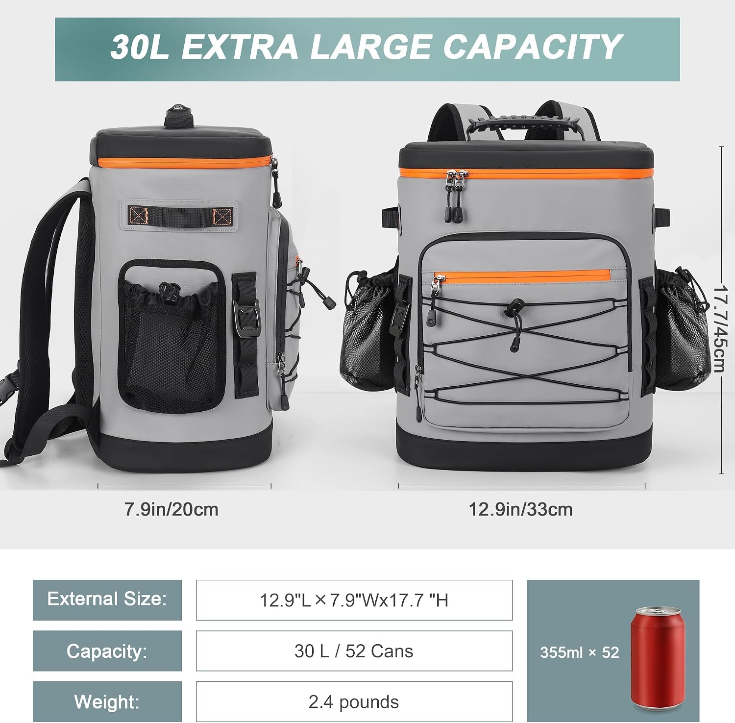 Detalle 2 de YOUNGOA 30L Cooler Backpack: Large Insulated Leakproof Rucksack for Outdoors