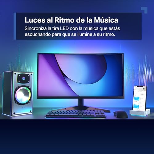 Detalle de Tapo L900-5: Tira LED Inteligente WiFi multicolor RGB para decorar y adaptar ambientes
