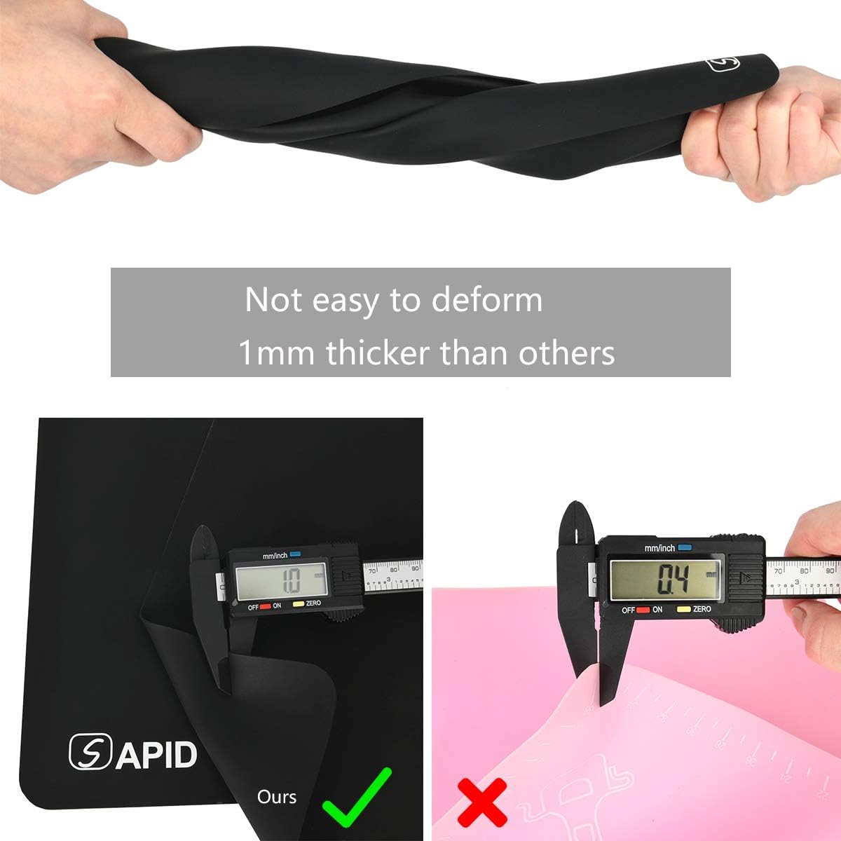 Detalle 2 de Sapid Silicone Craft Mat, 15.7 x 23.6 in