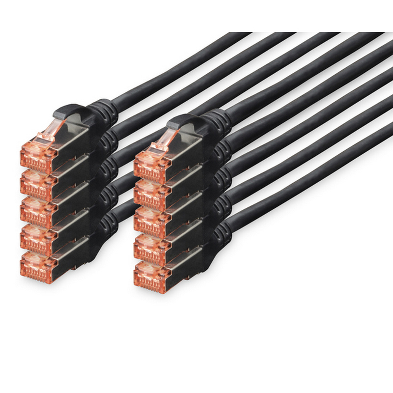 Detalle de Digitus Cable de Red S-FTP Cat.6 LSZH 2m Negro (10 Unidades)