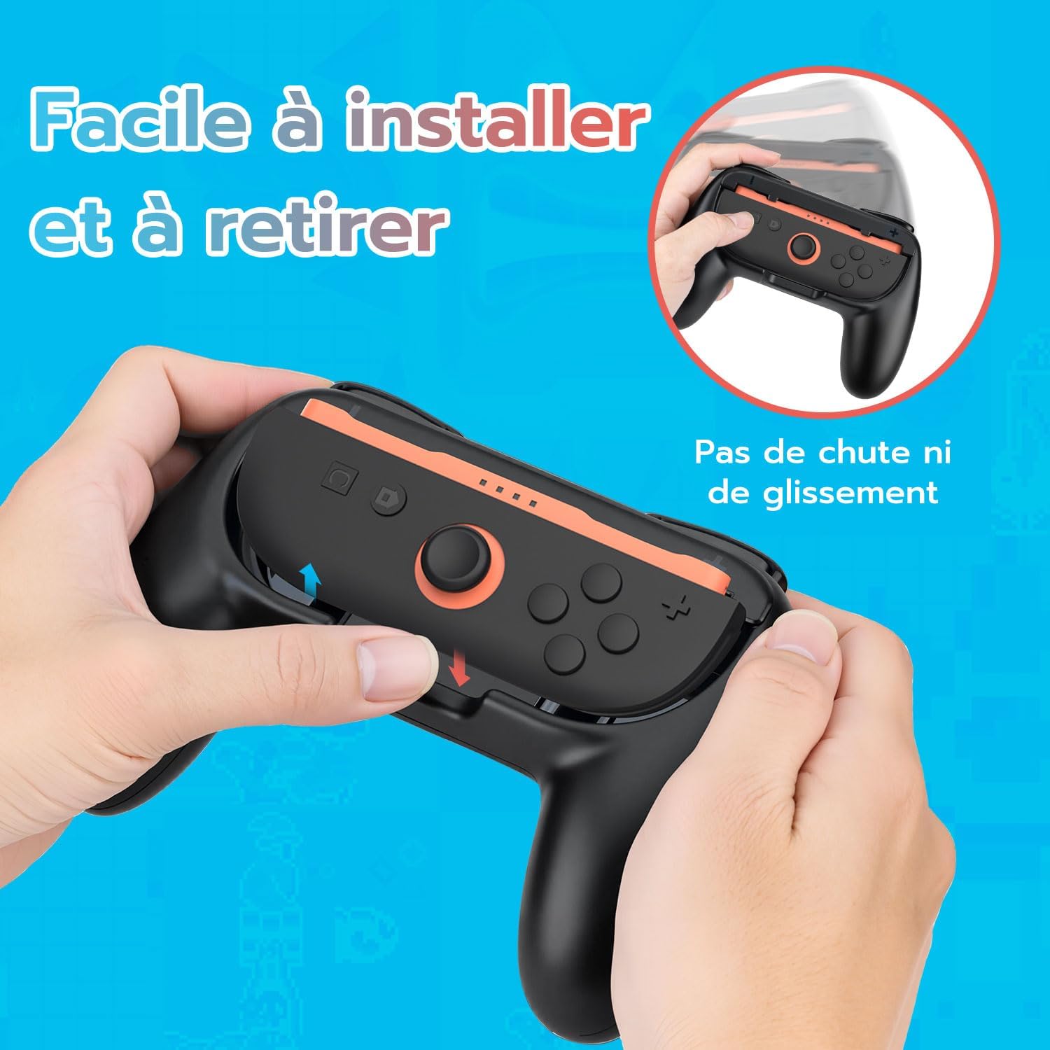 Thumbnail 6 de Pack 2 poignées Joy-Con pour Nintendo Switch 2 Mcbazel avec fonction de charge