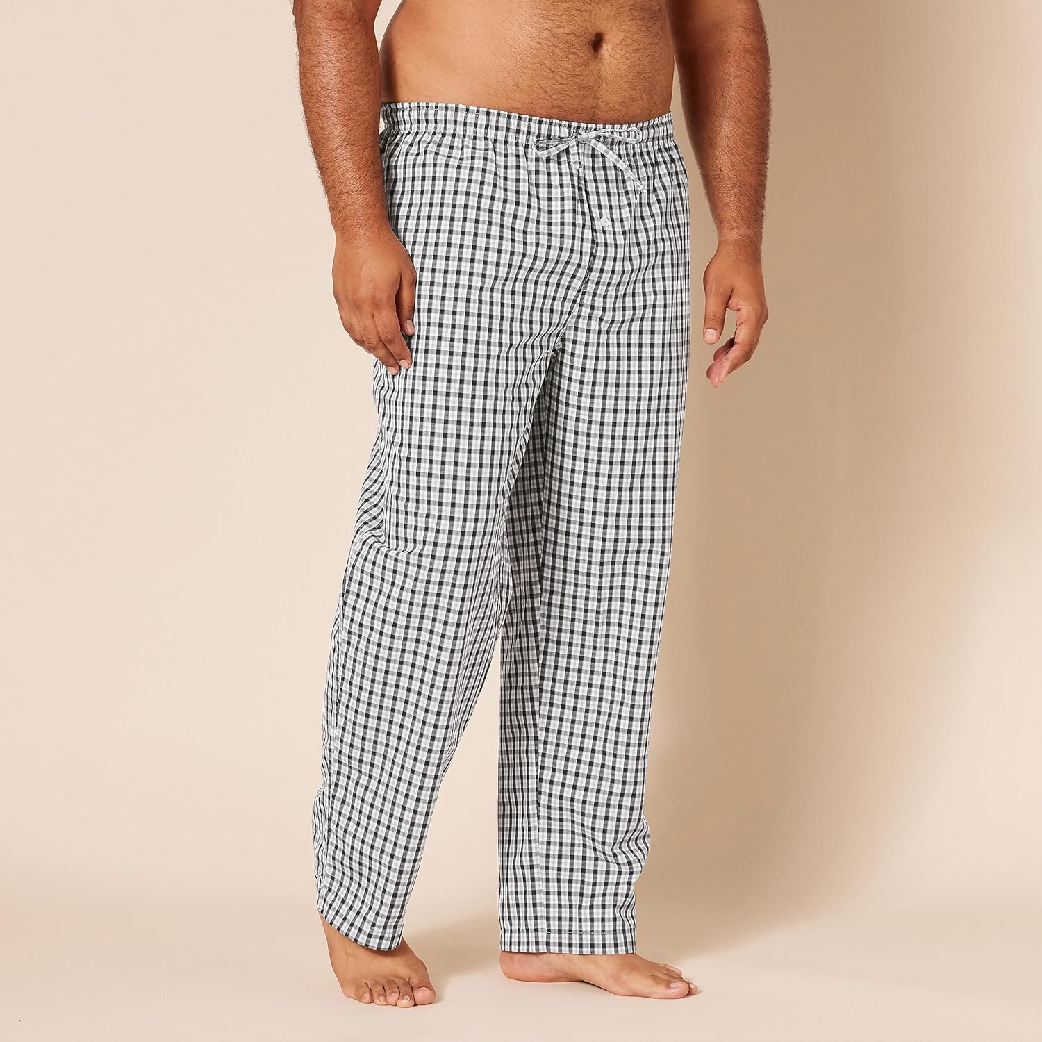 Thumbnail 4 de Amazon Essentials Herren gewebte Straight-Fit Pyjamahose mit Taschen aus Baumwoll-Popeline
