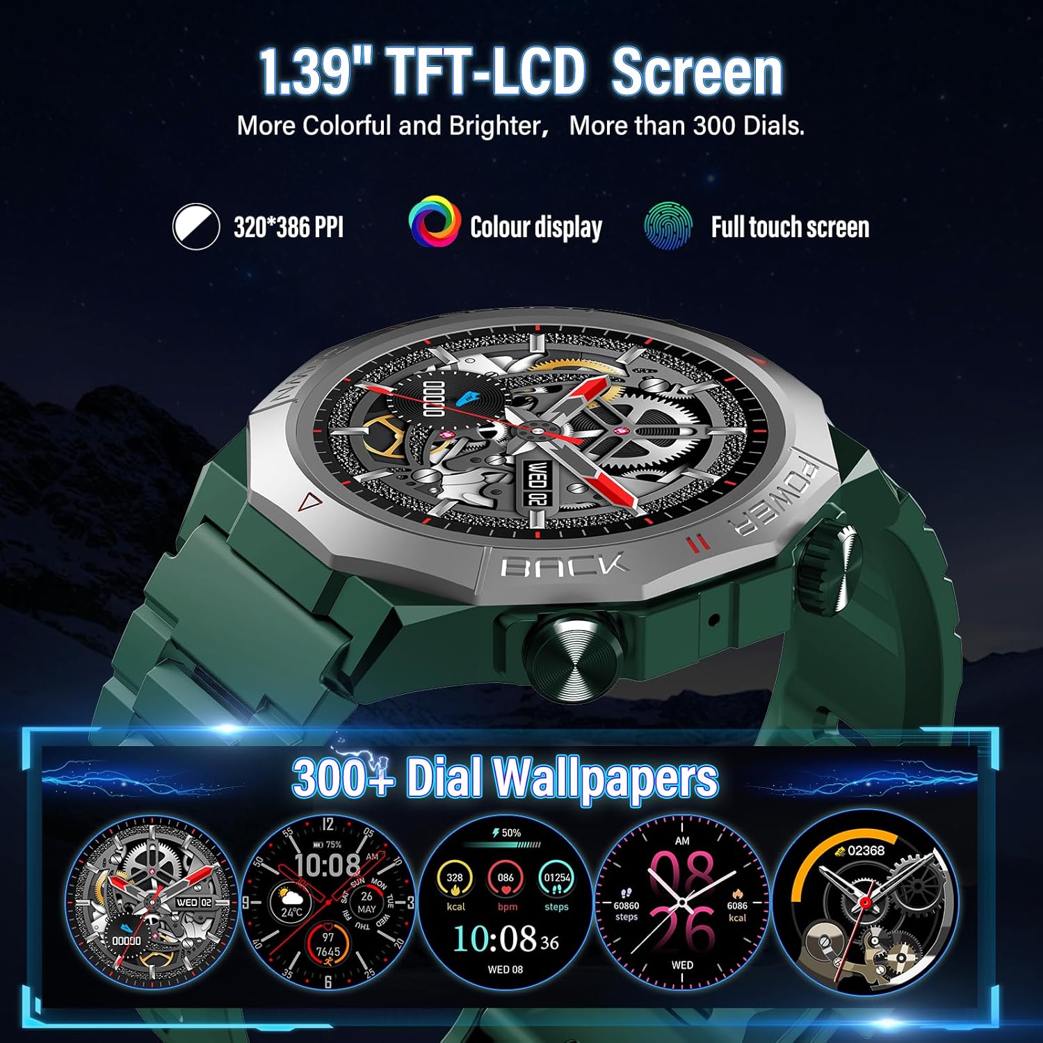 Thumbnail 6 de Smart Watch for Men & Women with 1.39” HD Display and 110+ Sports Modes