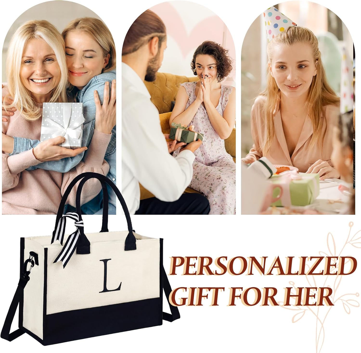 Detalle 2 de Fmeida Initial Personalised Tote Bag 40 cm