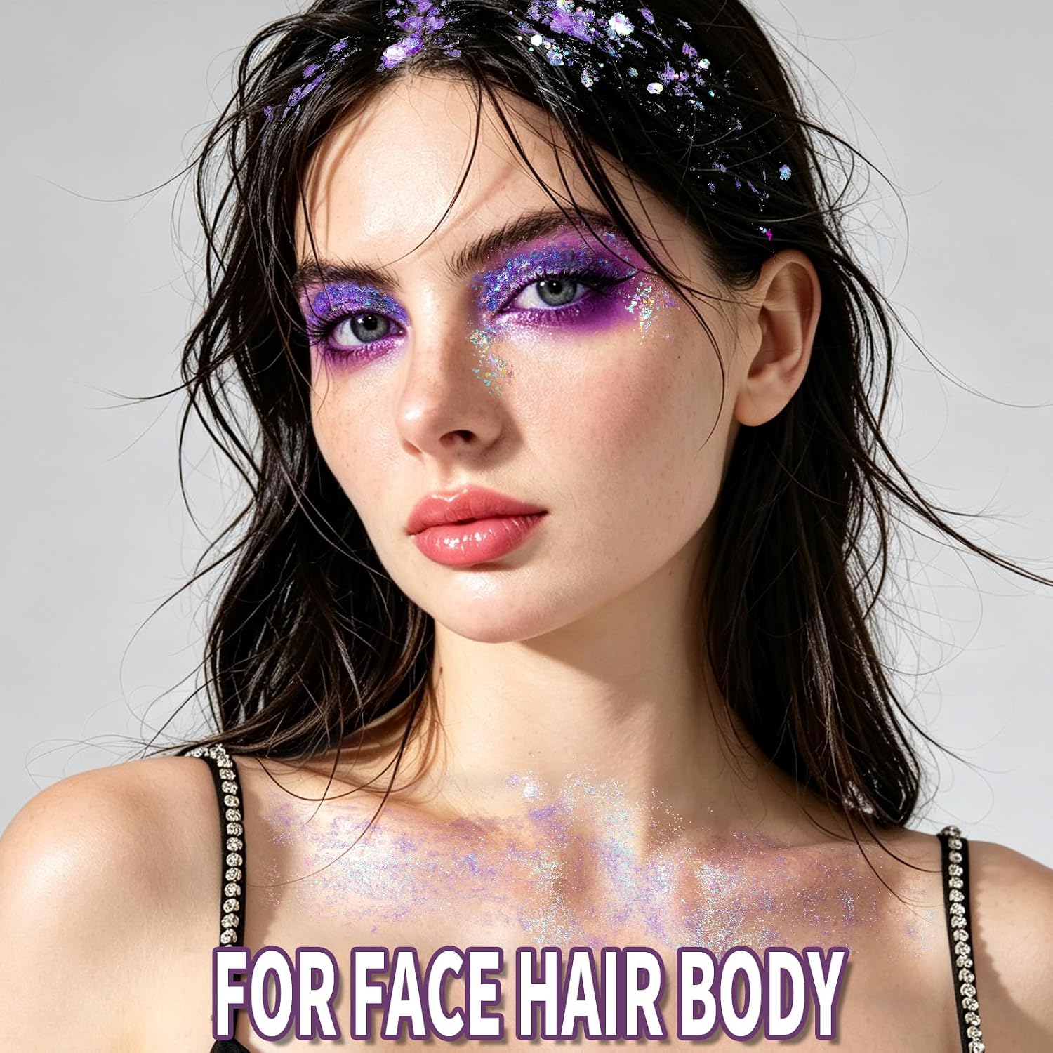 Detalle 2 de Teenitor Body Glitter and Face Gems, 4 Colors