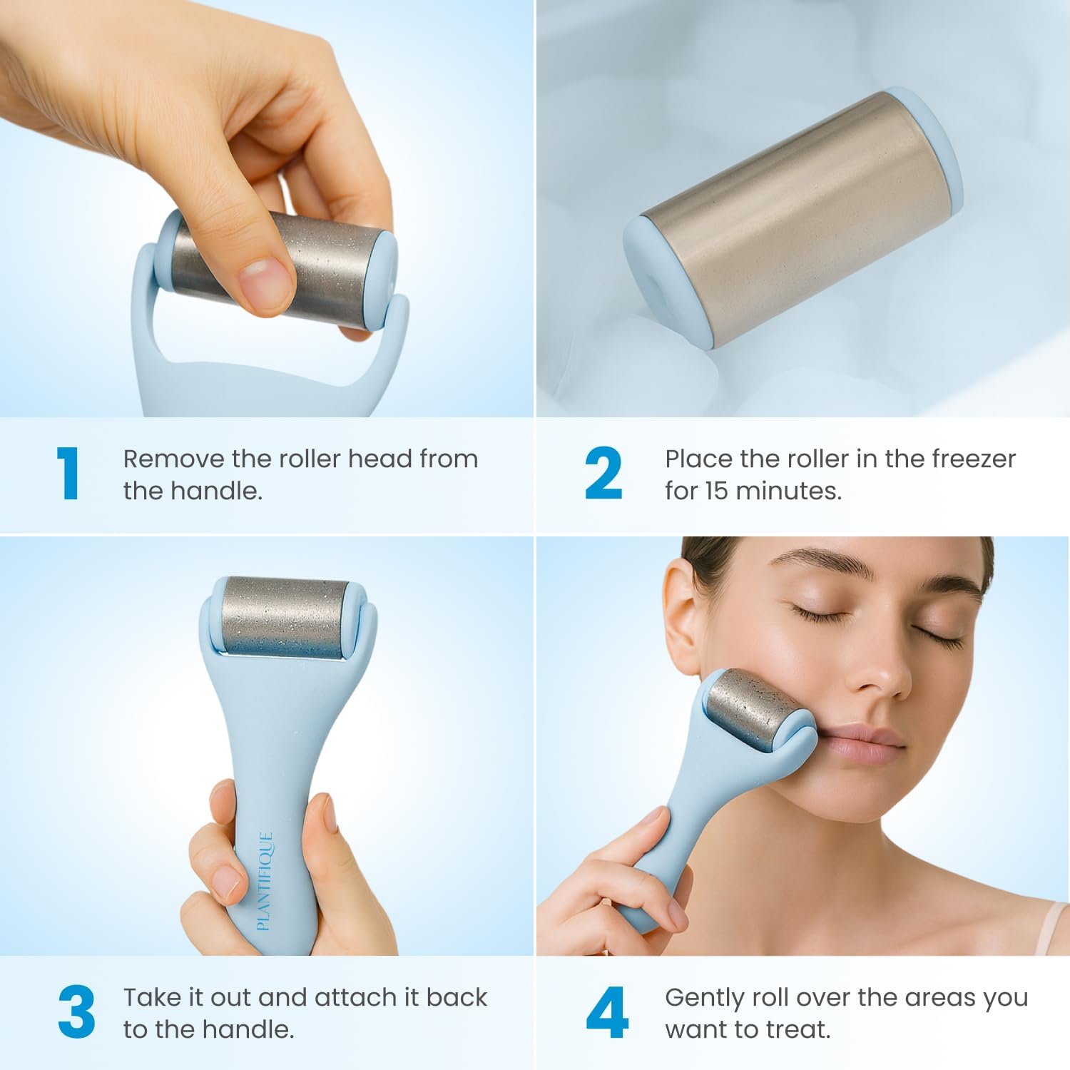 Detalle 1 de Plantifique Facial Ice Roller Set
