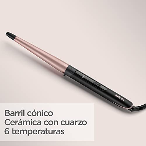 Thumbnail 9 de BaByliss Rizador Cónico Rose Quartz 🌸 13-25mm, 6 temperaturas