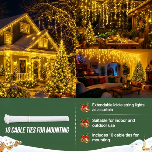 Thumbnail 6 de Hoteril 10M Tenda Luminosa Natale LED Cascata – Luci Esterno/Interno