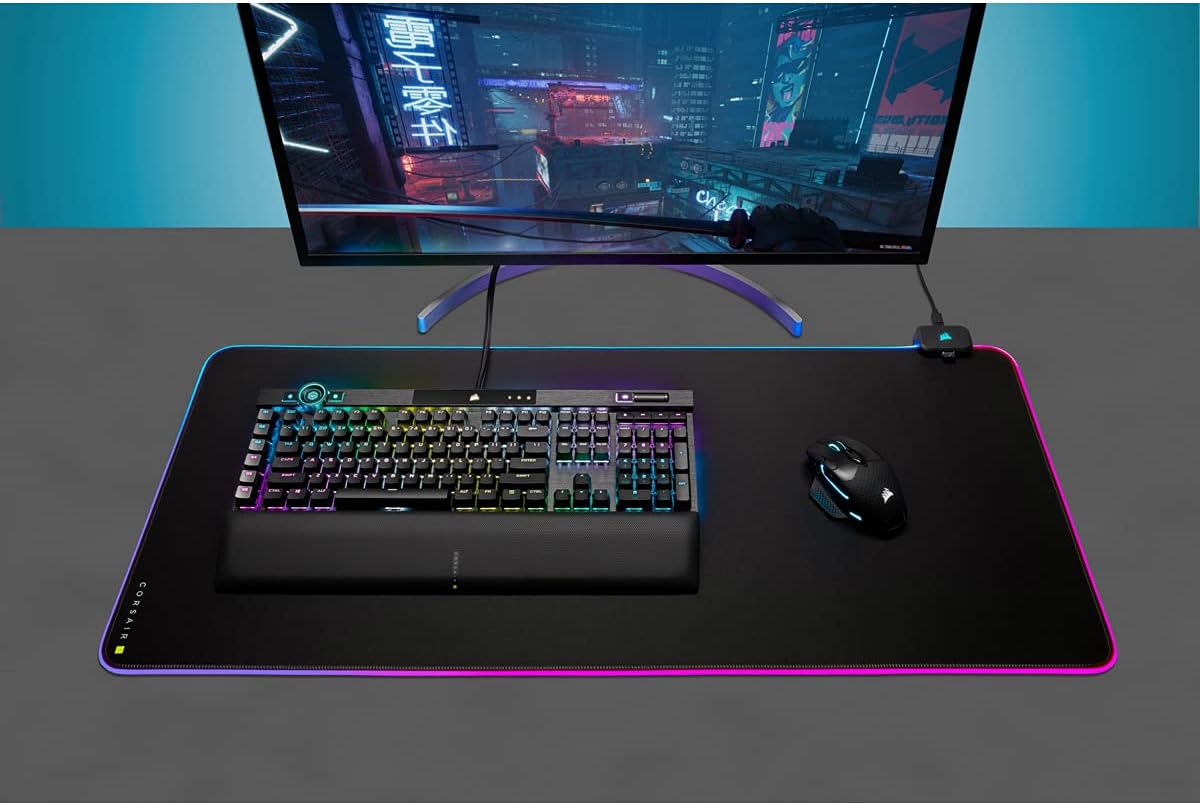 Detalle 2 de Corsair MM700 RGB Extended XL | Alfombrilla Gaming con RGB 🖱