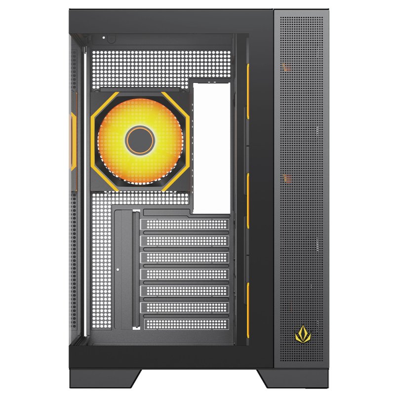 Detalle 2 de Forgeon Tiberium EVO Torre ATX ARGB USB-C Cristal Templado Negra