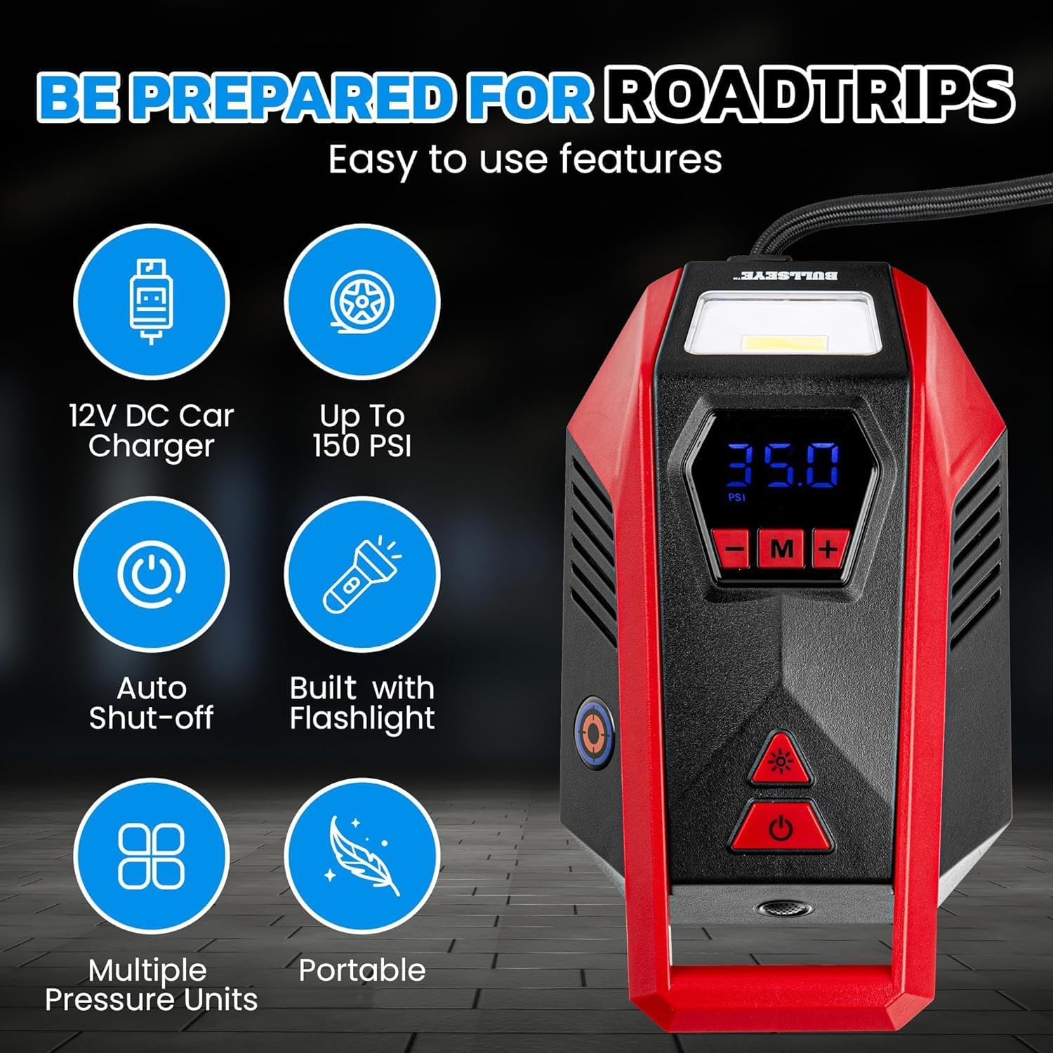 Detalle de Bullseye Car Tire Inflator 12V DC