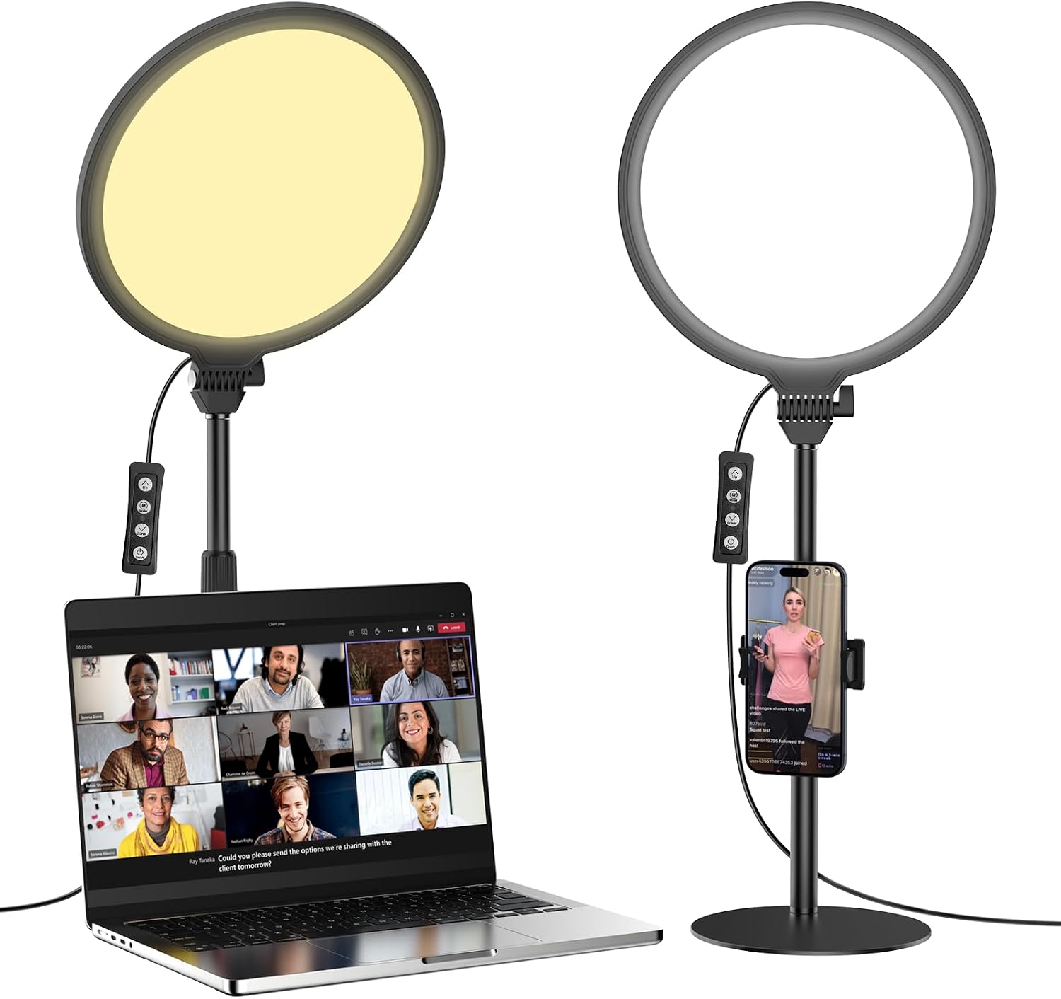Detalle de Anautin 10.5in Ring Light for Webcam