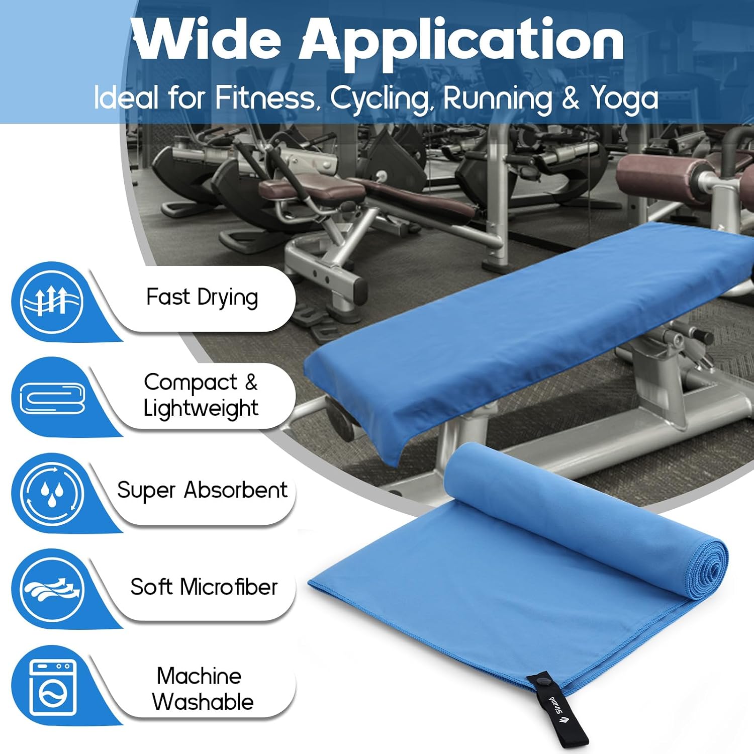 Detalle de Microfibre towel 2 pack 160x80cm keyword