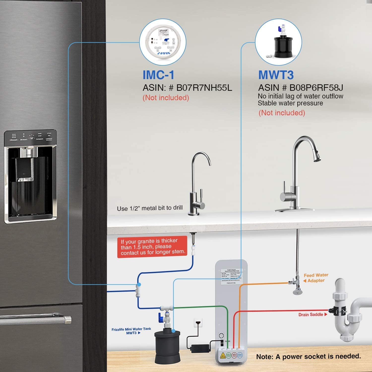 Thumbnail 5 de Frizzlife PD400 Tankless RO System