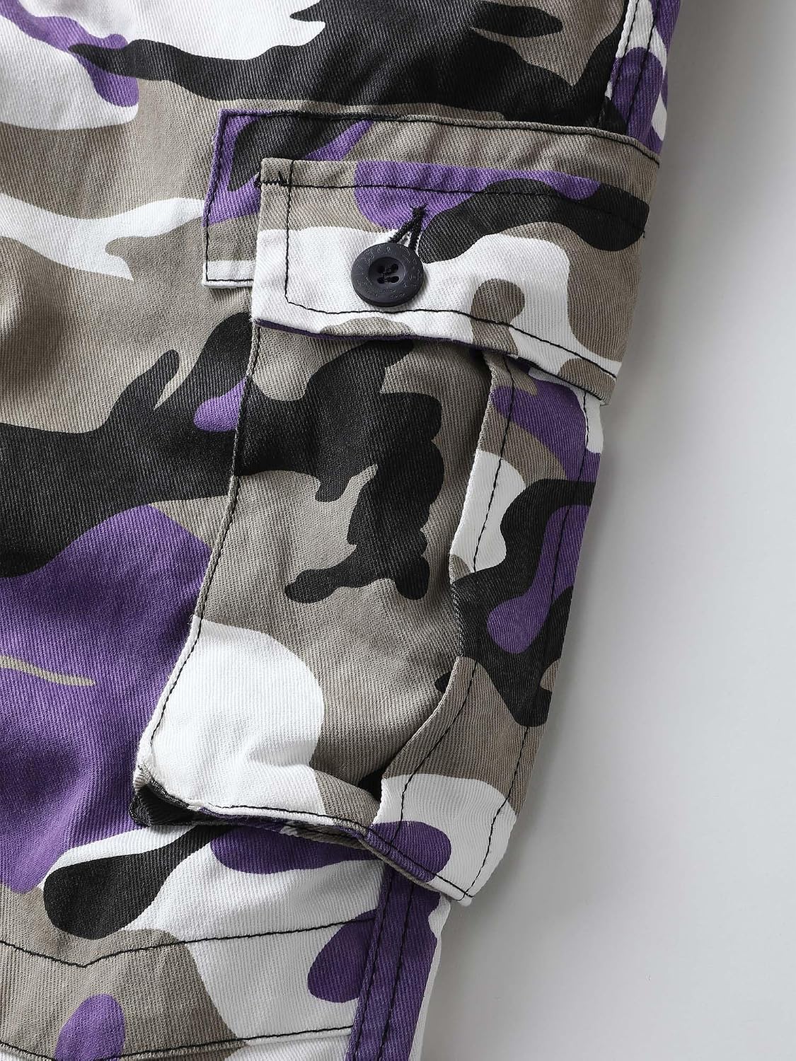 Detalle 2 de AKHIKING Men's Camo Cargo Pants 8 Pockets