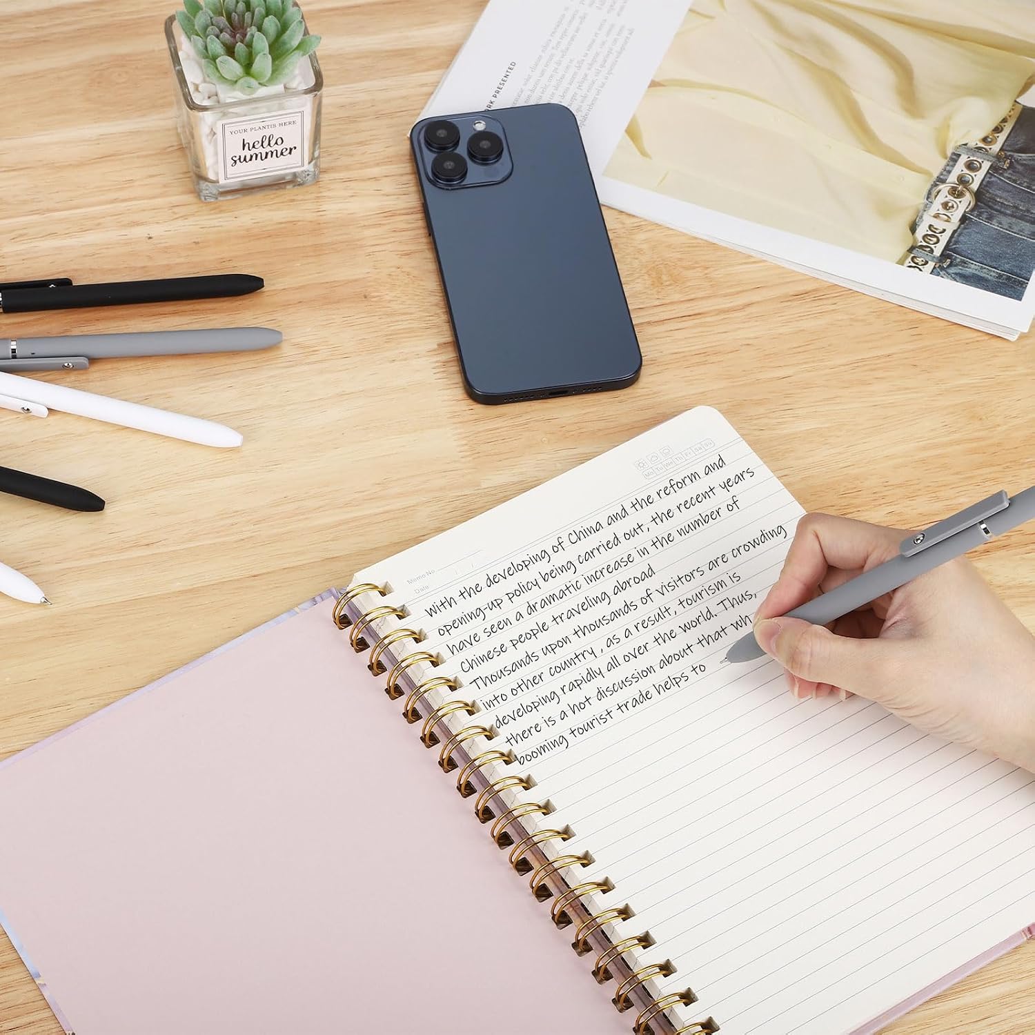 Thumbnail 6 de Ddaowanx 0.5mm Retractable Gel Pens, 6-Pack with Quick-Drying Black Ink