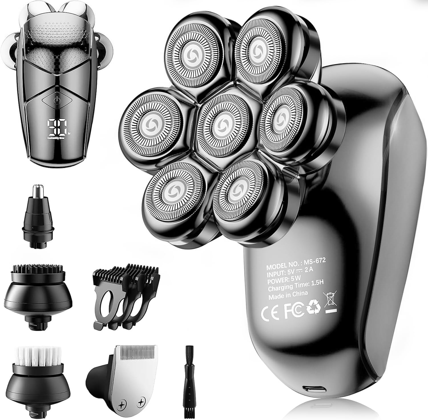 Detalle de SHPAVVER Head Shaver 5-in-1 🪒