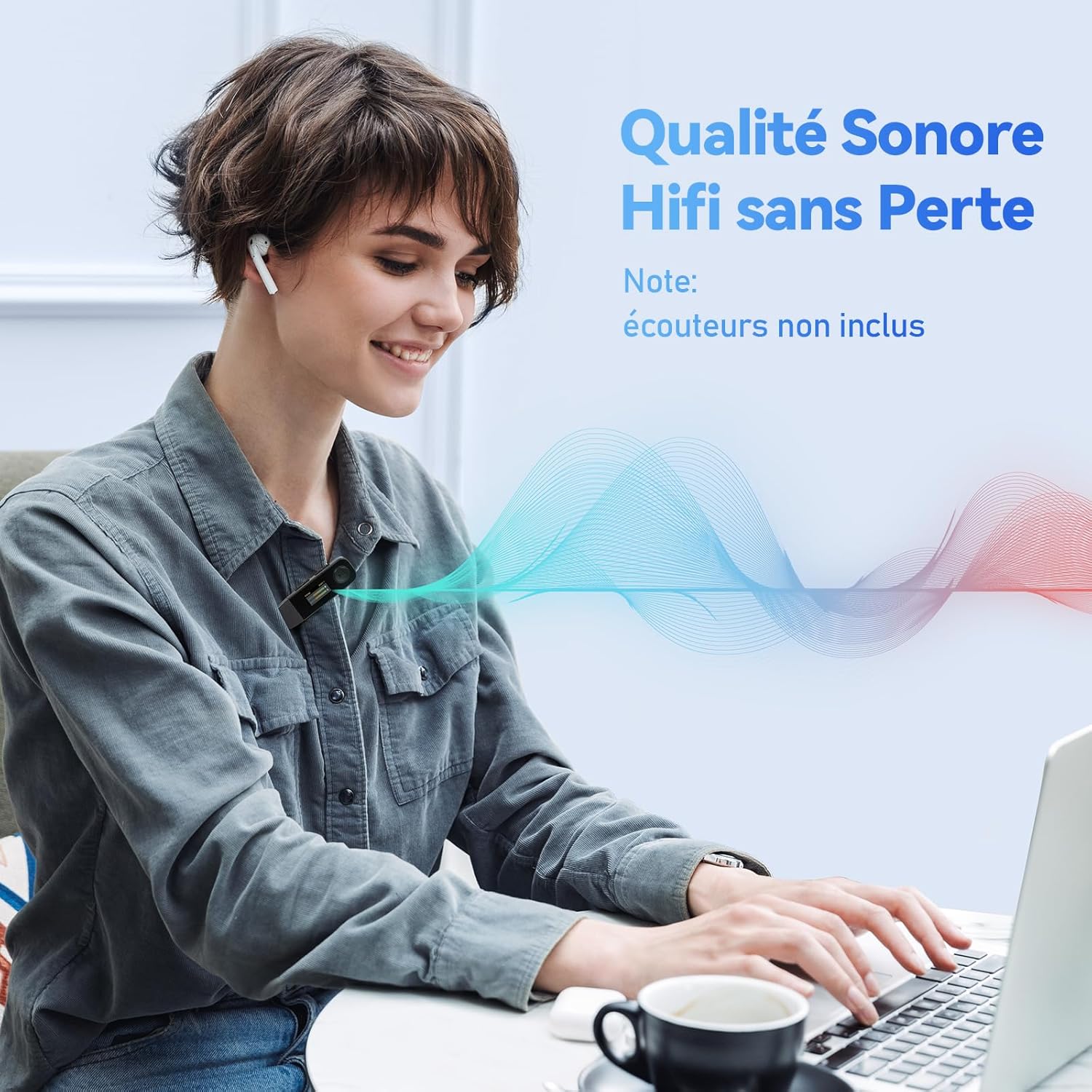 Detalle 2 de AGPTEK 64Go Lecteur MP3 USB-C avec Bluetooth 5.3 et Clip Sport – Son HiFi, FM et Enregistreur