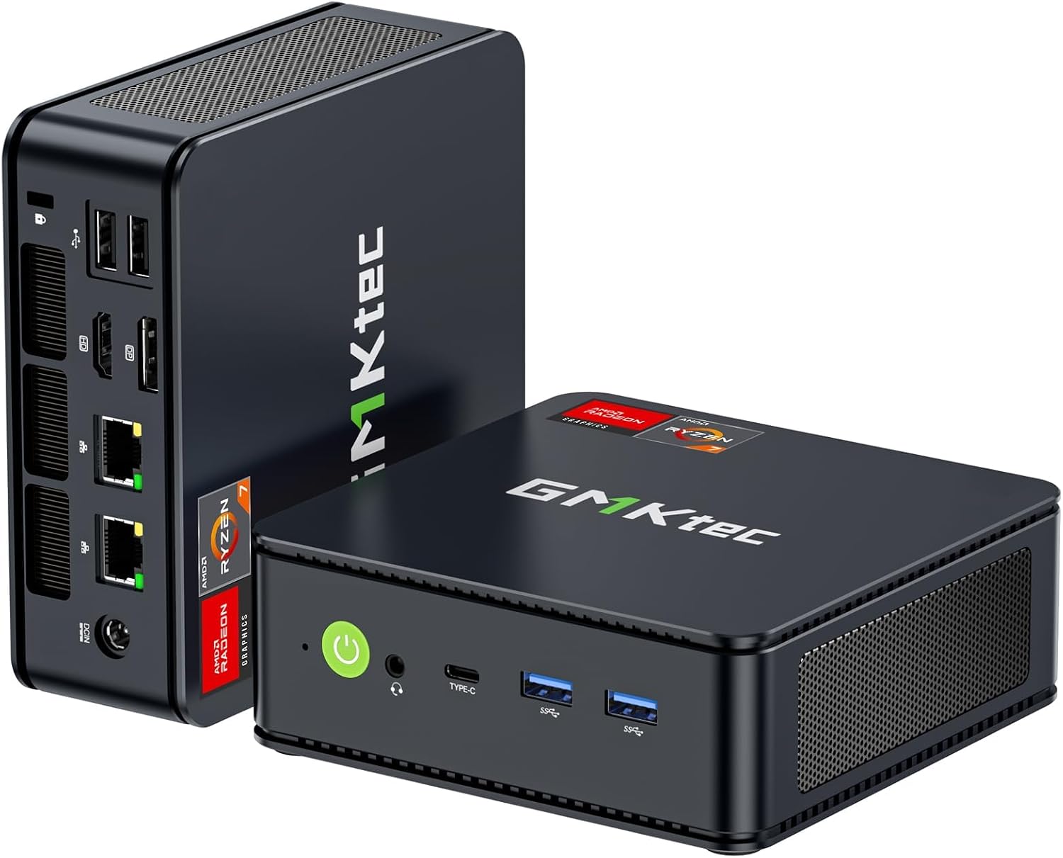 Detalle de GMKtec M5S Mini PC, Ryzen 3 5400U, 16GB DDR4, 512GB SSD, Triple Display
