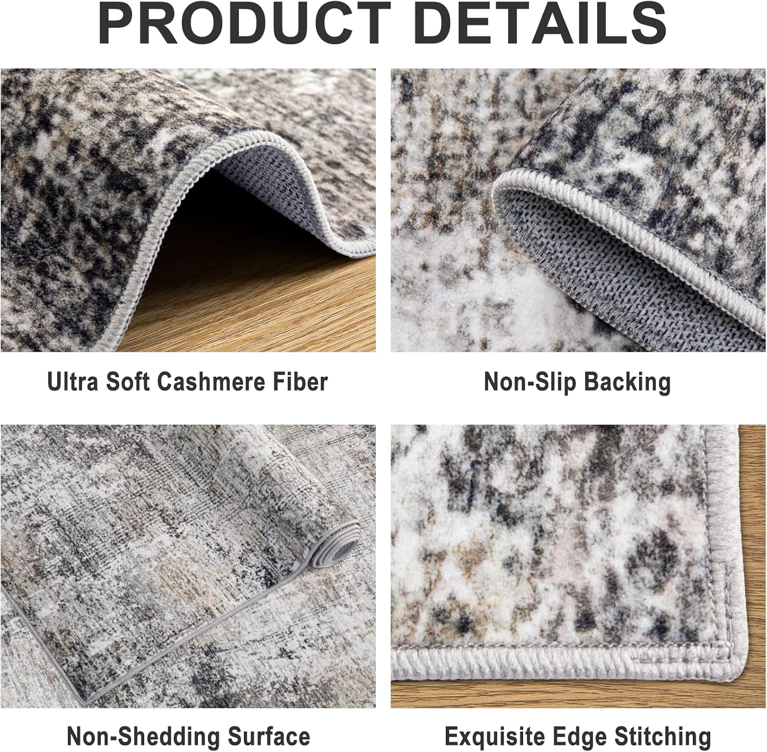 Thumbnail 5 de 6x9 Washable Modern Abstract Area Rug
