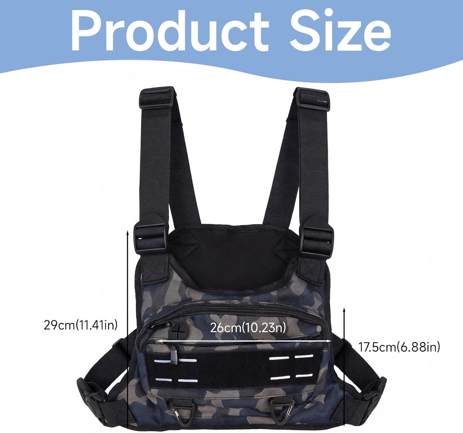 Thumbnail 1 de Icetop Running Bag, Chest Rig: Multi-Functional Waterproof Chest Pack for Running, Hiking and Cycling