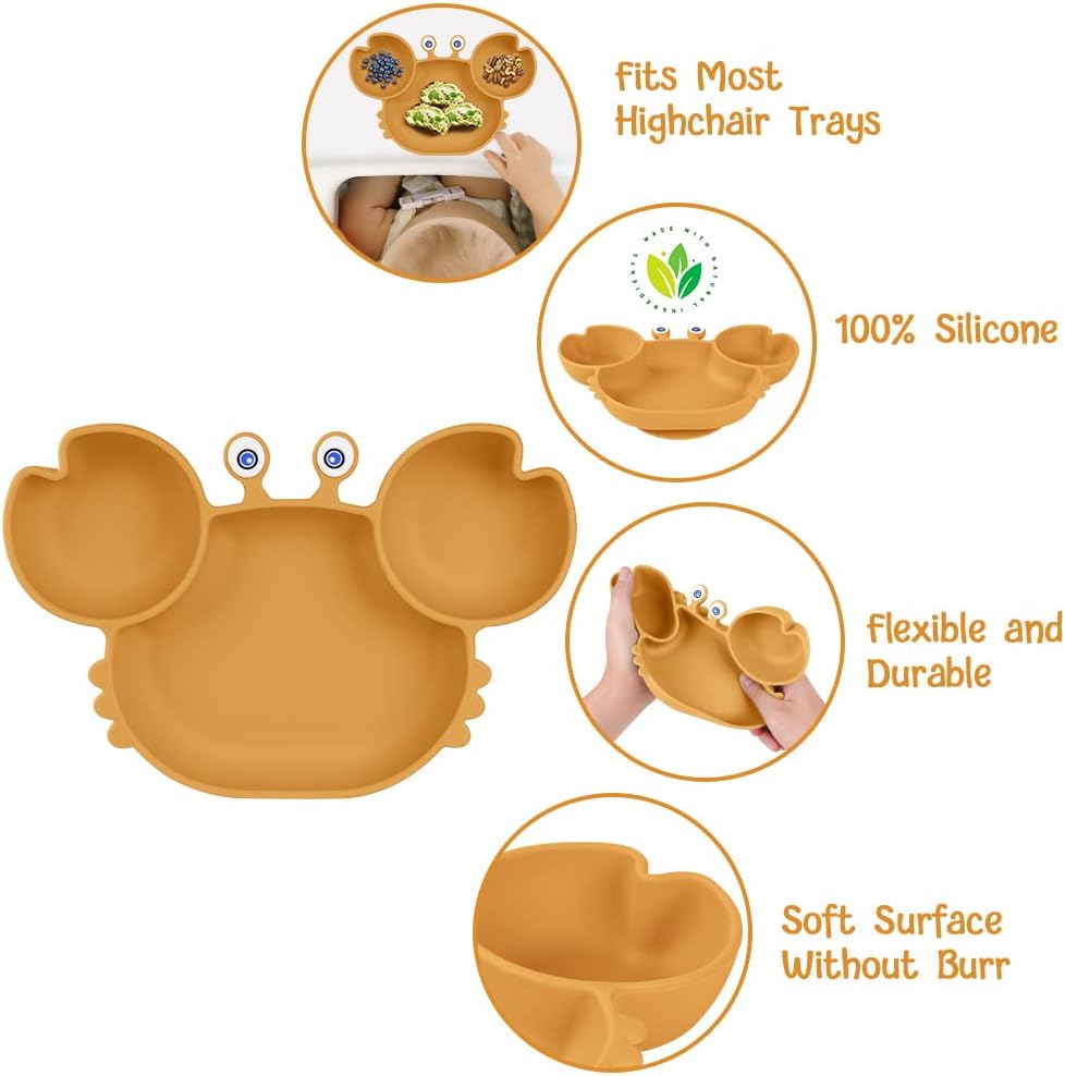 Detalle de Vicloon Assiette Ventouse Bébé 3 compartiments