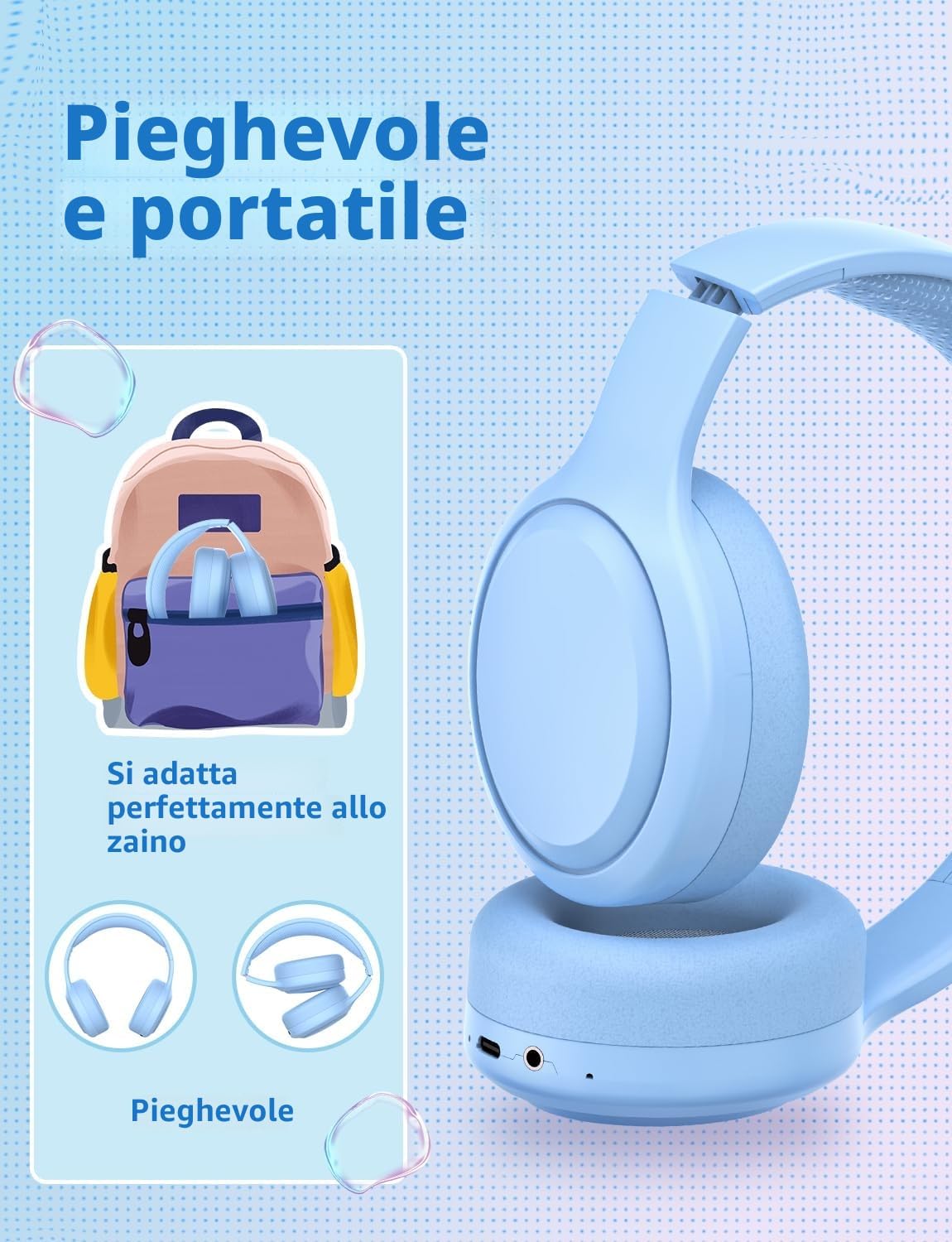 Thumbnail 6 de Xunpuls Cuffie Bluetooth Bambini 10h