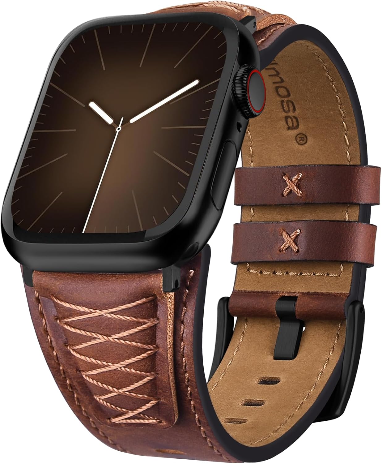 Thumbnail 6 de Fullmosa Leather Strap for Apple Watch Ultra 3/2 & Series 11–1: Dark Brown
