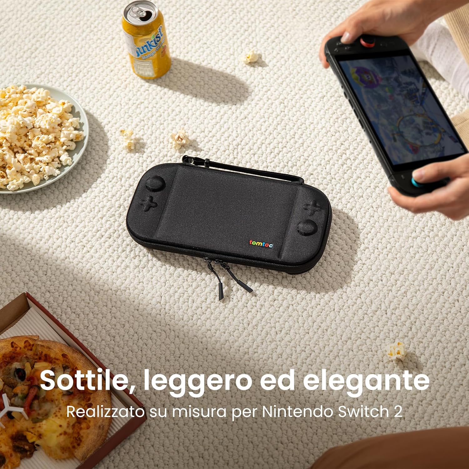 Detalle 2 de tomtoc Custodia per Switch 2 12 giochi