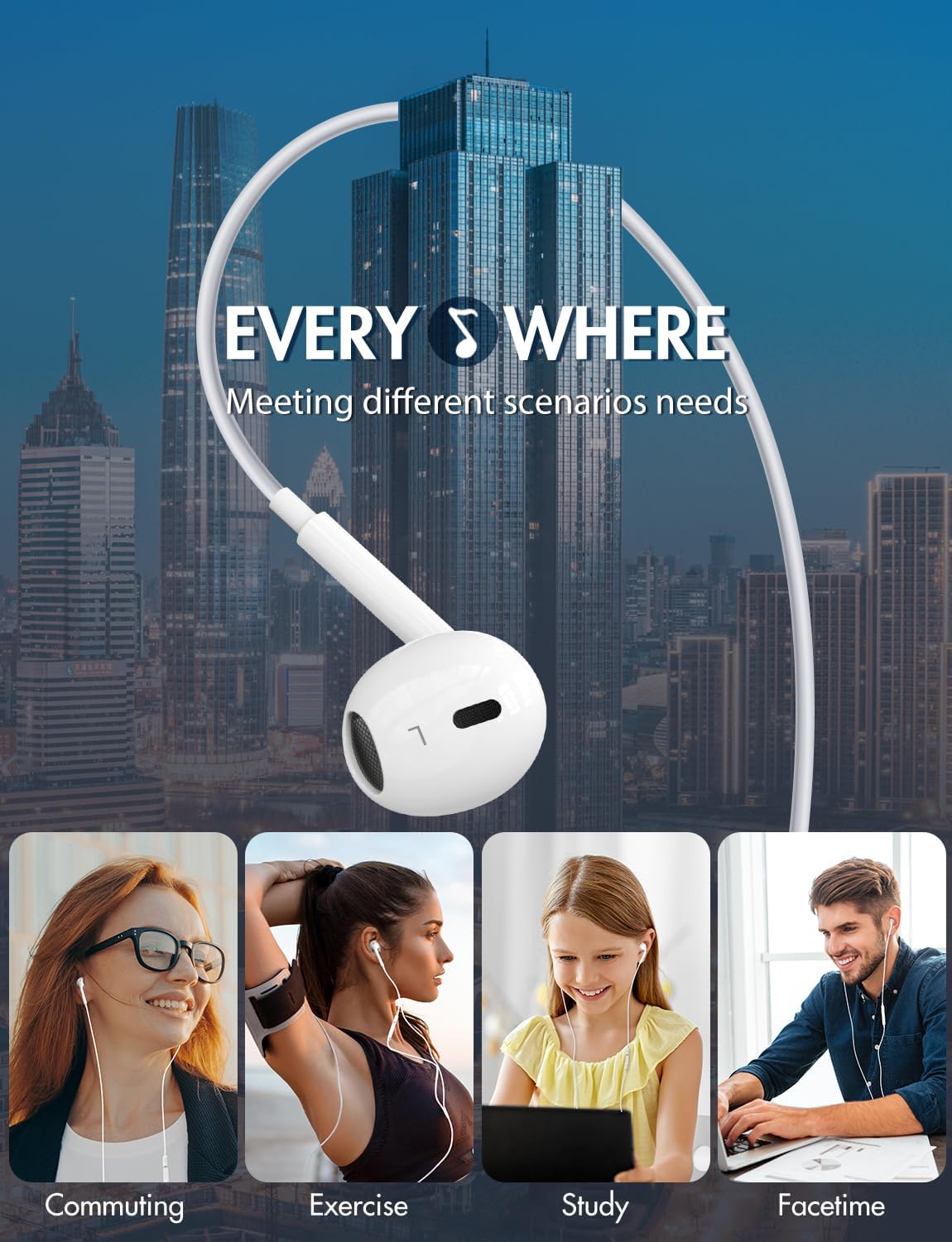 Thumbnail 6 de Antool Wired Earbuds 3.5mm wired headphones