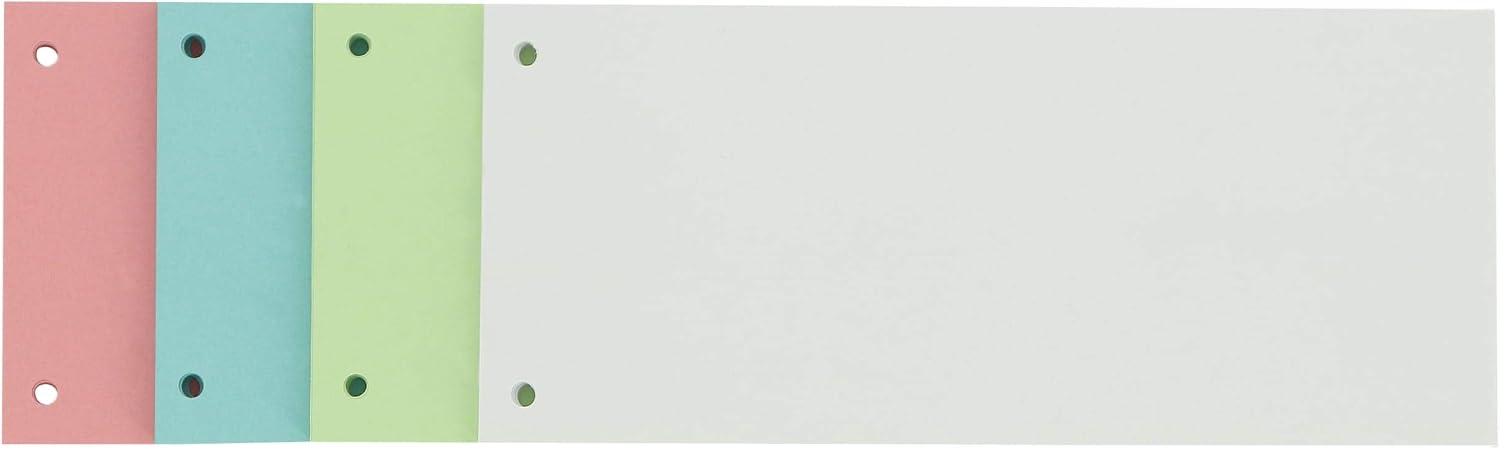 Detalle de Oxford Trennstreifen aus Karton, gelocht, 190 g/m², 4 Farben – 100 Stück