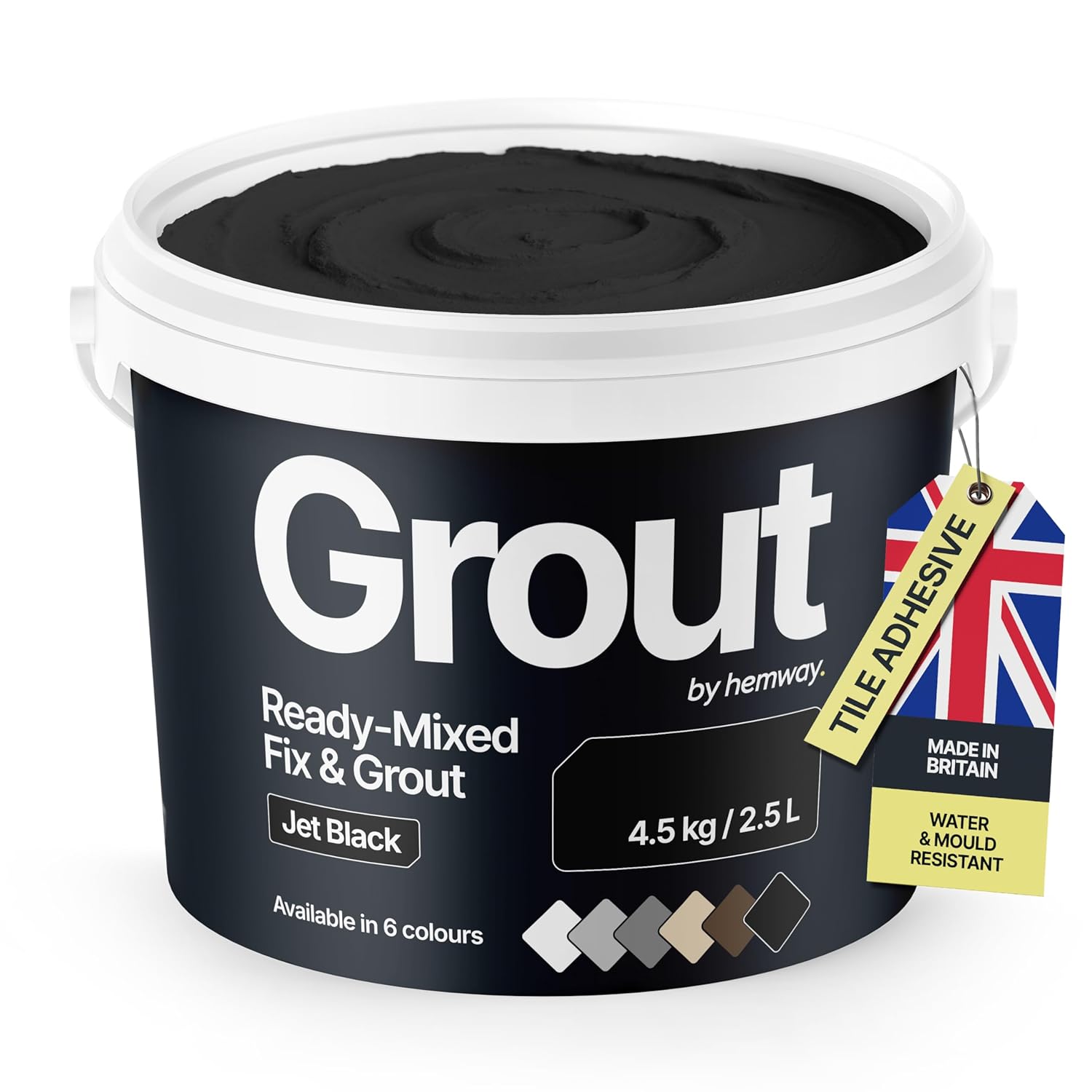 Hemway Jet Black Ready Mixed Grout & Fix