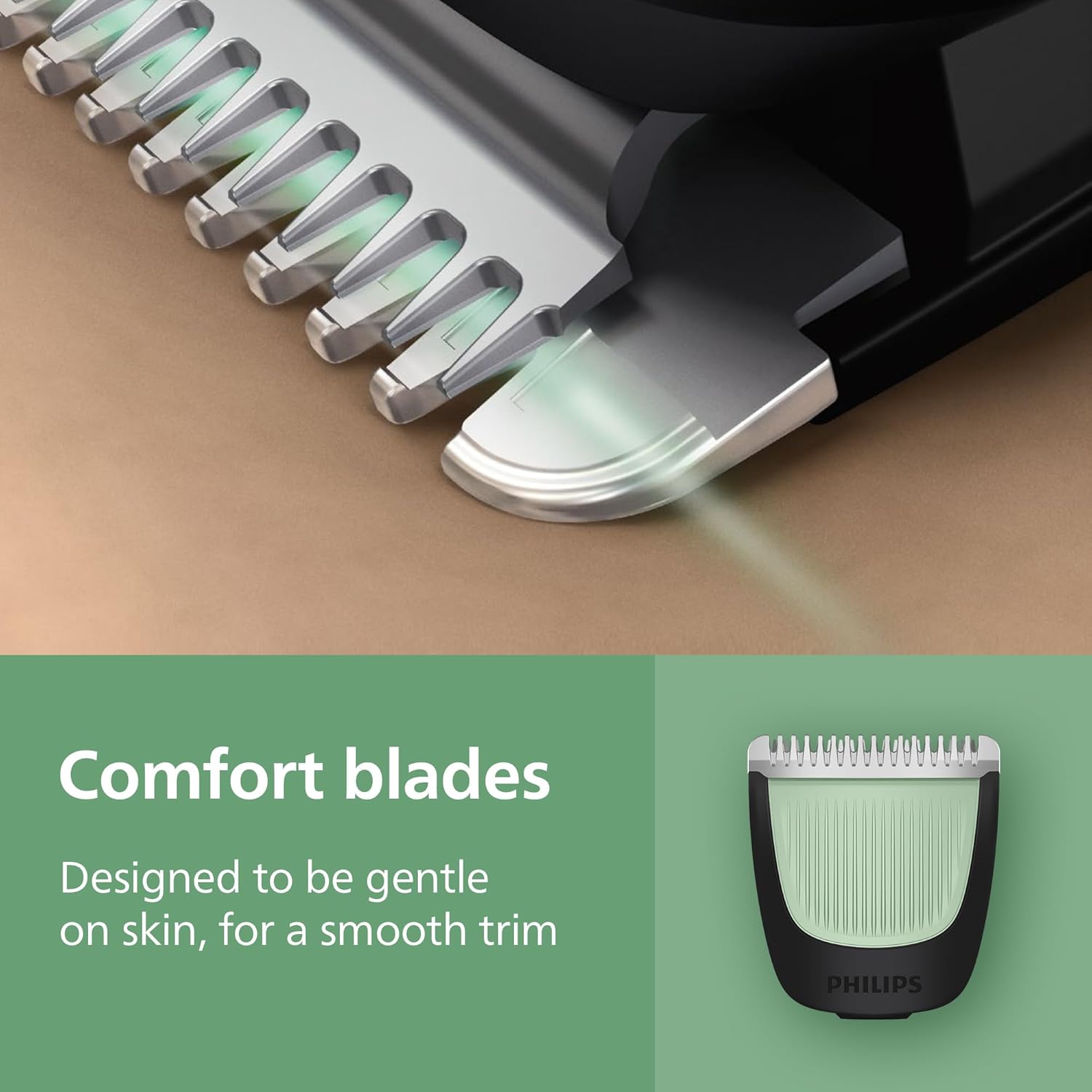 Detalle de Philips Multigroom 3000 Series All-in-One 7-Piece Trimmer (MG3930/15): Beard, Hair & Nose Clipper