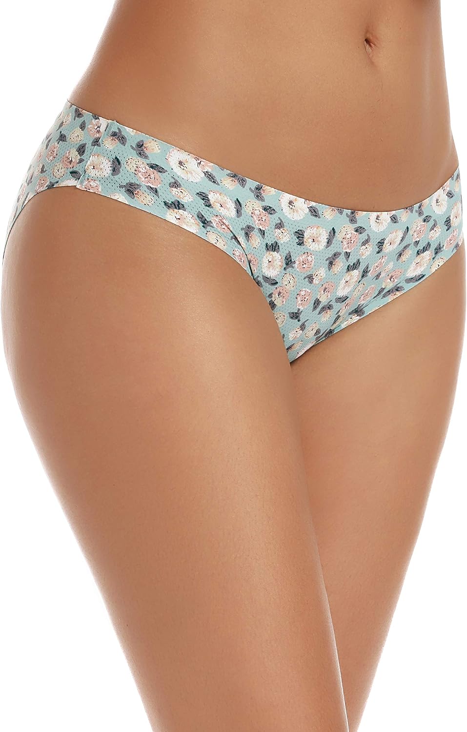 Detalle de VOENXE 6038 naadloze damesonderbroeken in bikinimodel, set van vijf