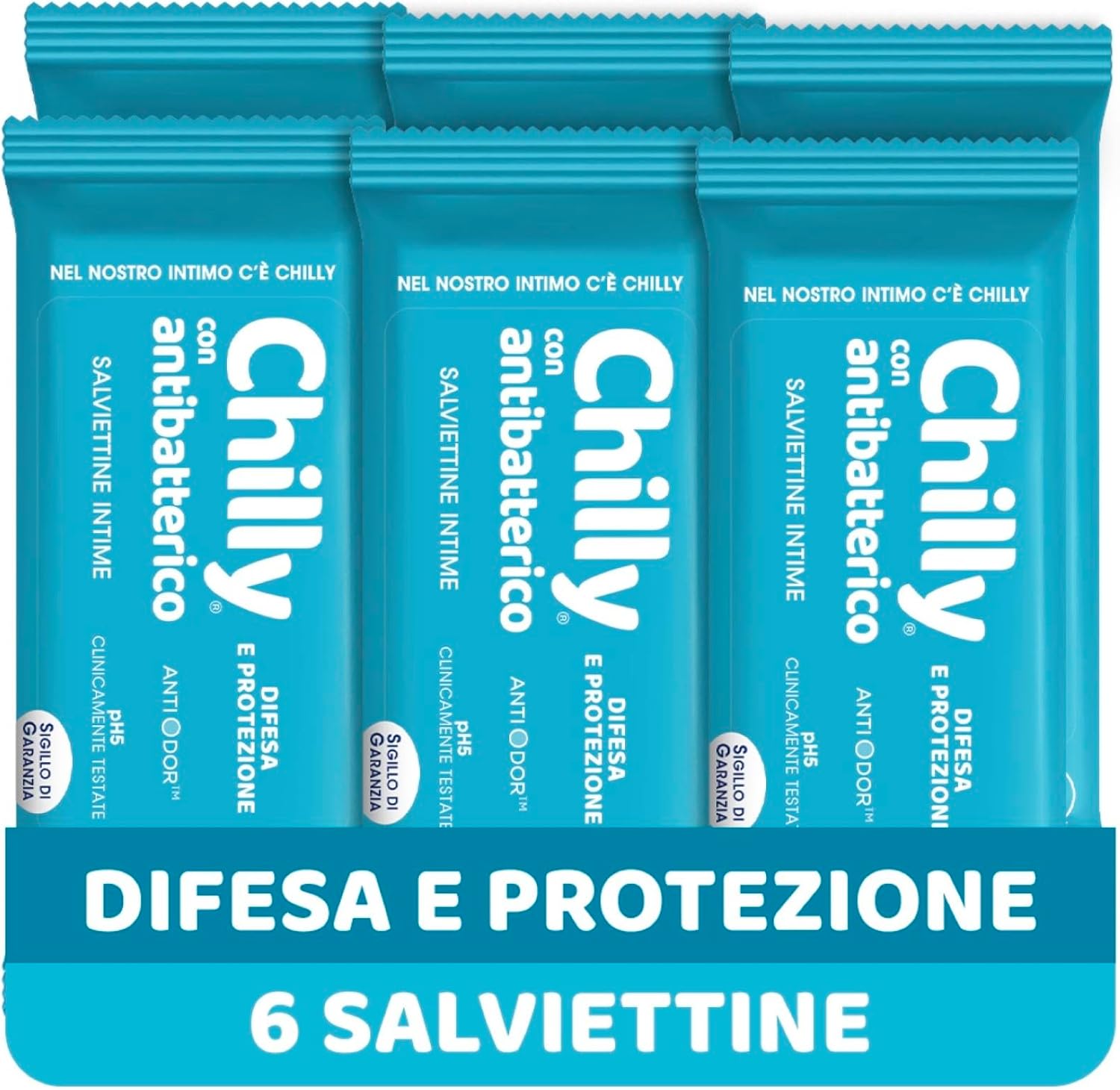 Thumbnail 2 de Chilly Salviettine Intime Lenitive con Bisabololo e pH 5 – 6 confezioni da 12 salviettine
