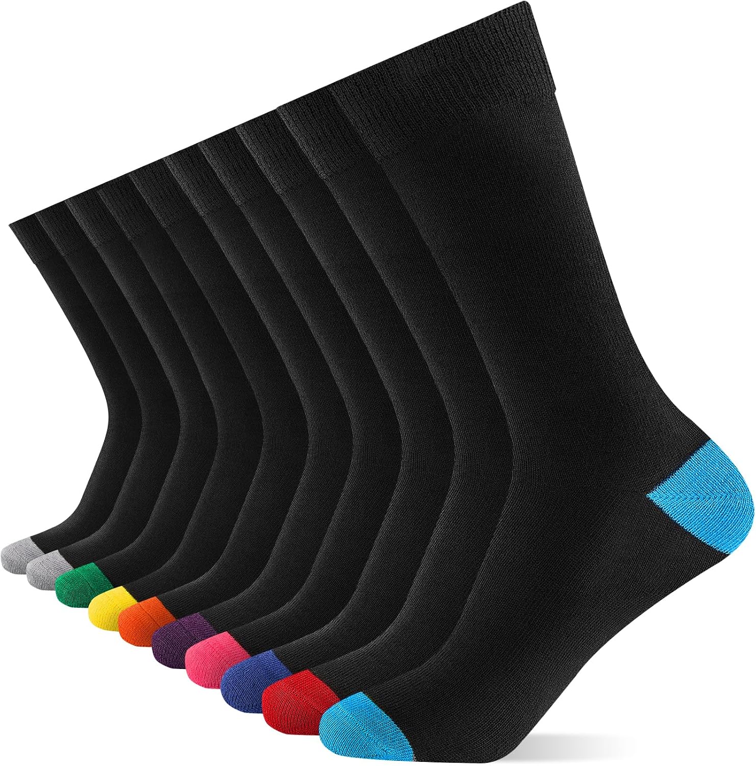 Detalle de Cirorld mens black socks 10 pairs breathable