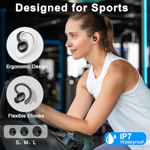 Thumbnail 3 de Matast 2026 Auriculares inalámbricos deportivos Bluetooth 5.4 con 4 micrófonos y ENC, IP7 y hasta 50 h