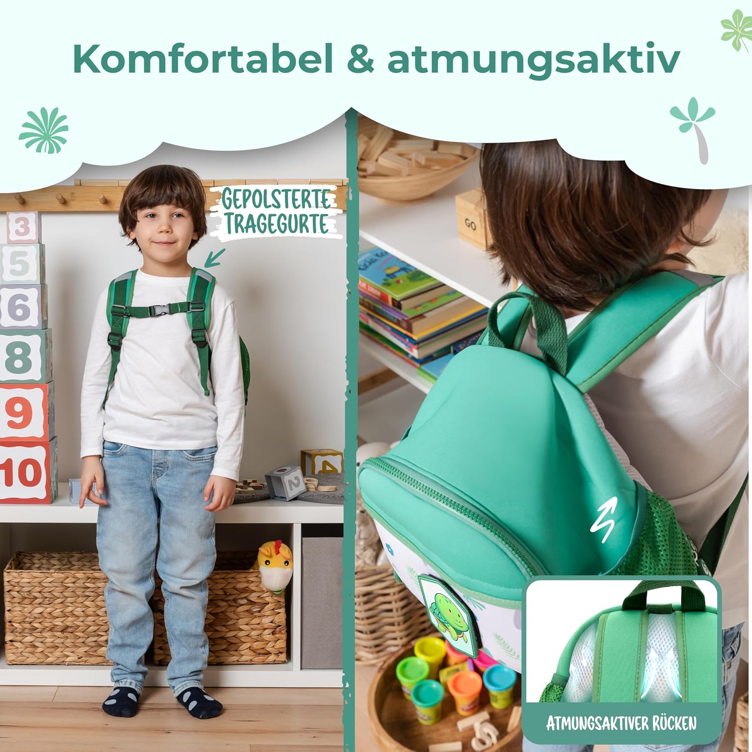 Thumbnail 4 de REISERACKER Kindergartenrucksack mit Brustgurt ab 2 Jahren, 6,5 l – Kinderrucksack für Kita & Kindergarten
