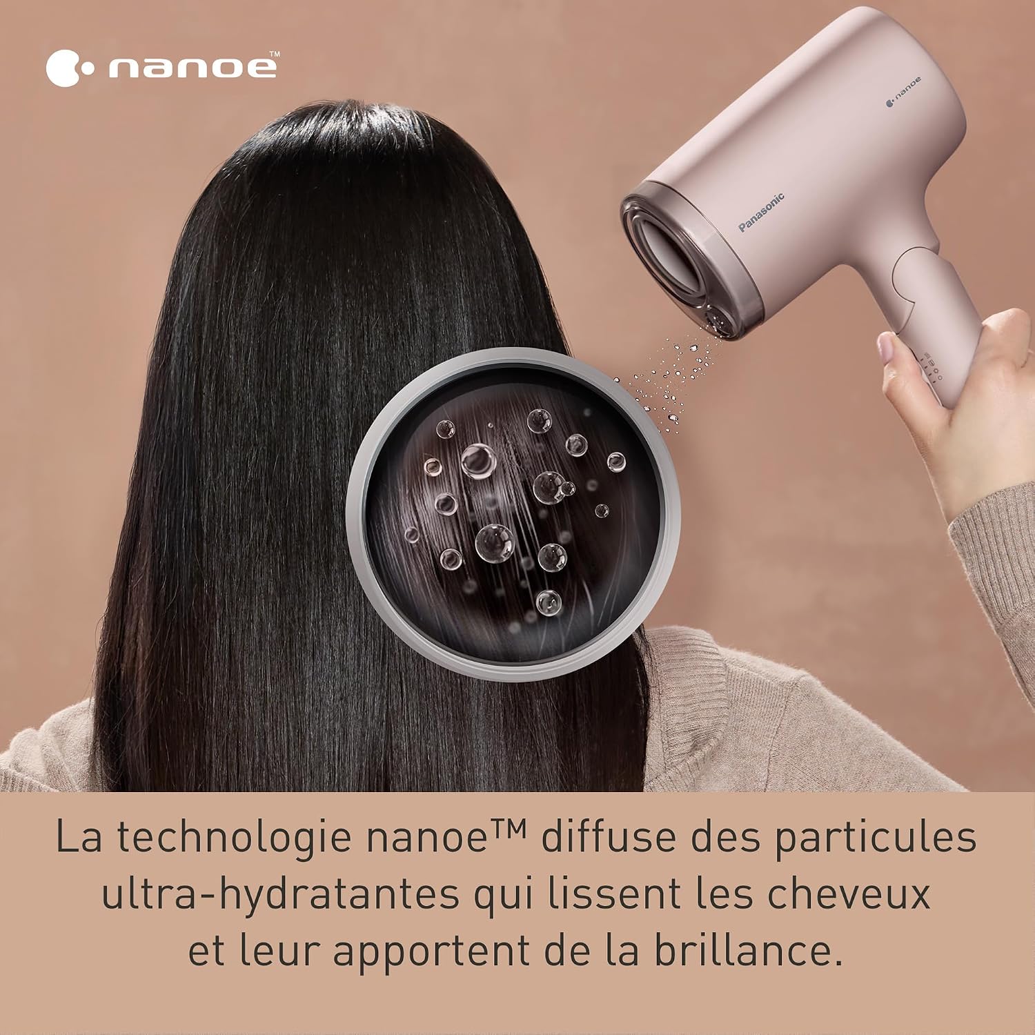 Detalle de Panasonic EH-NA7M-P825 sèche-cheveux 1600W 💇♀