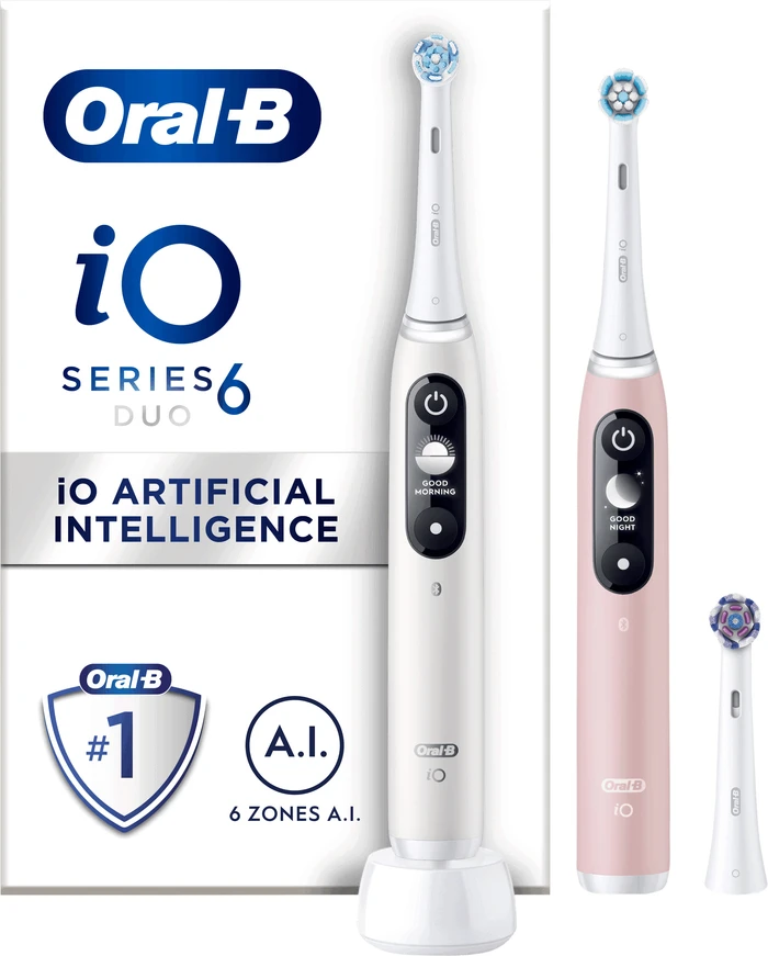 Thumbnail 8 de Oral‑B iO Series 6N Doppelpack Weiß + Rosa
