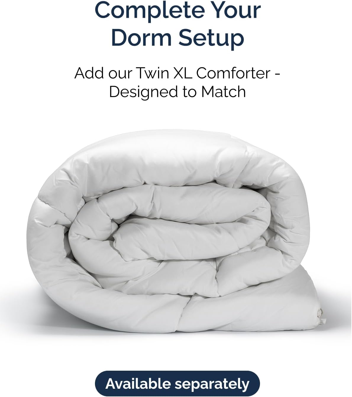 Thumbnail 6 de Blue Stripes 3 Twin/Twin XL Duvet Cover (68" x 90") with Zipper Closure and Corner Ties