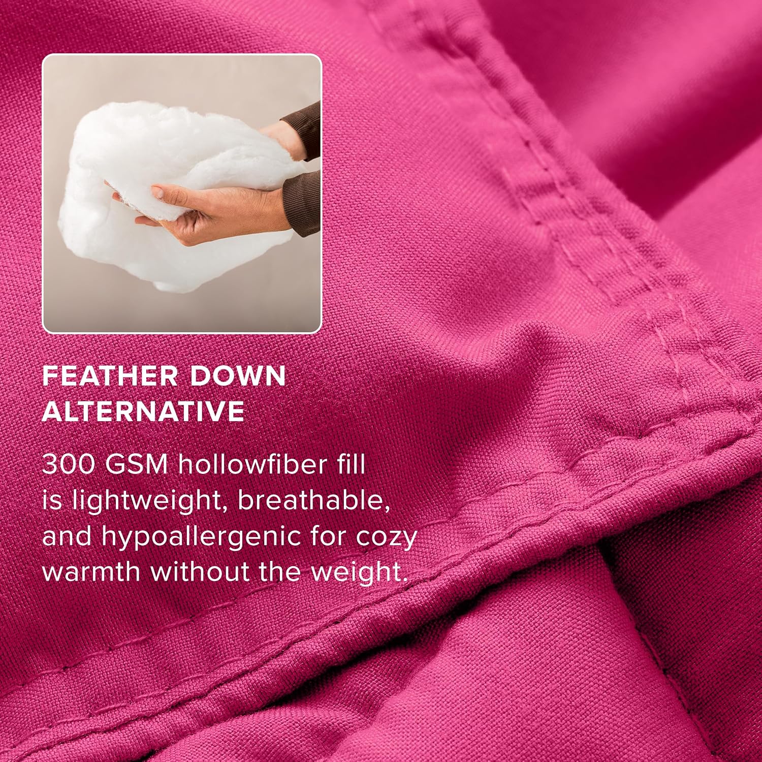 Thumbnail 5 de Bare Home Kids Comforter Set - Twin/Twin XL (Pink) with Ultra-Soft Down Alternative
