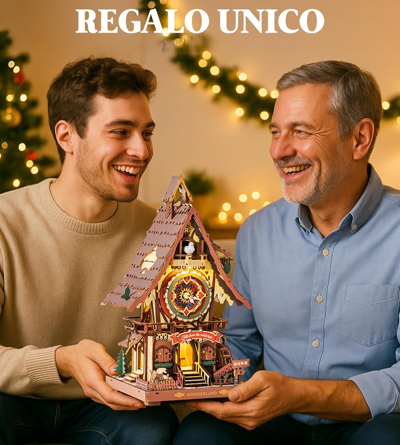 Thumbnail 3 de ROKR LC901 Reloj de cuco 3D madera 🧩