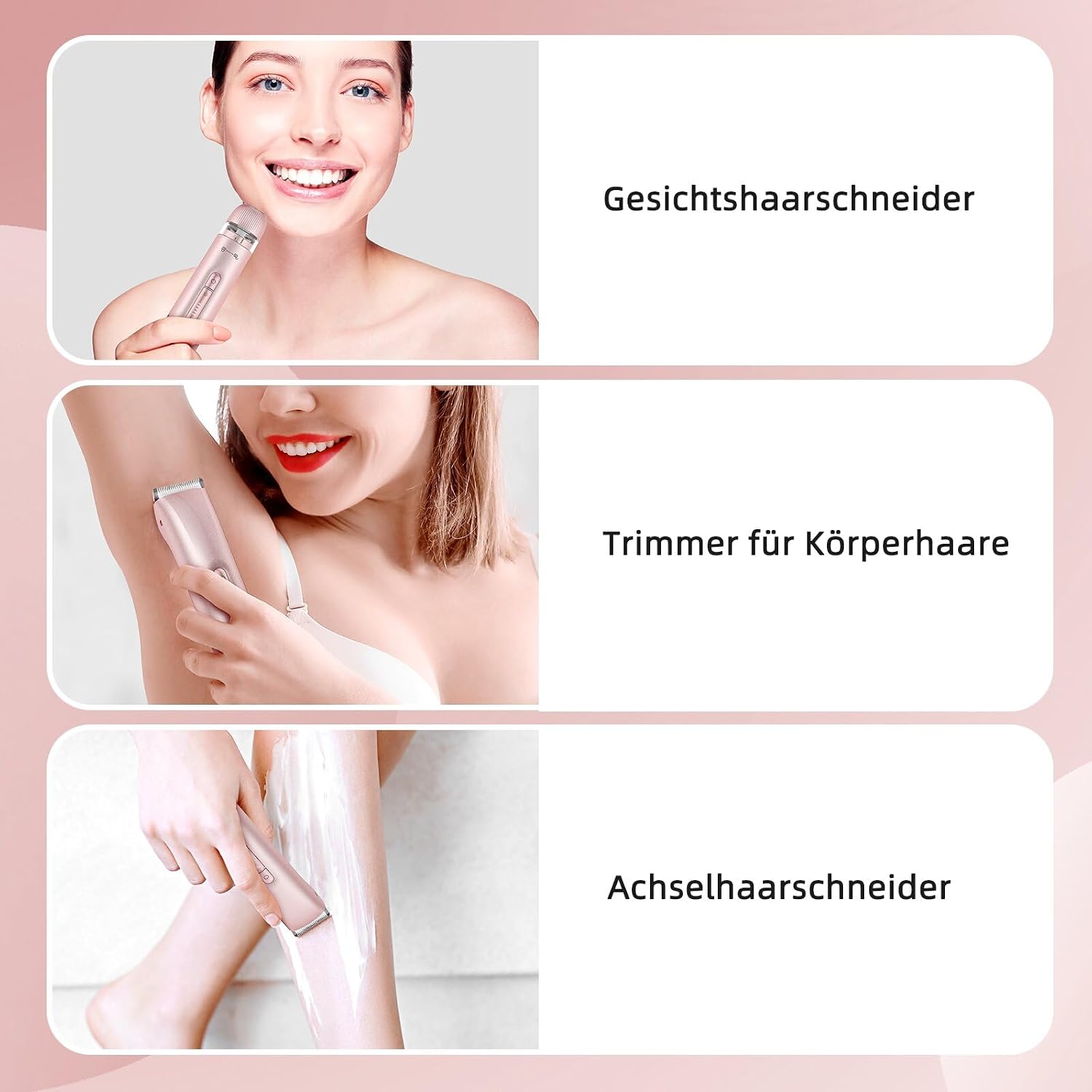 Detalle de Rasierer Damen 2-in-1 Intimrasierer – Nass-Trocken, USB-Aufladung, IPX7