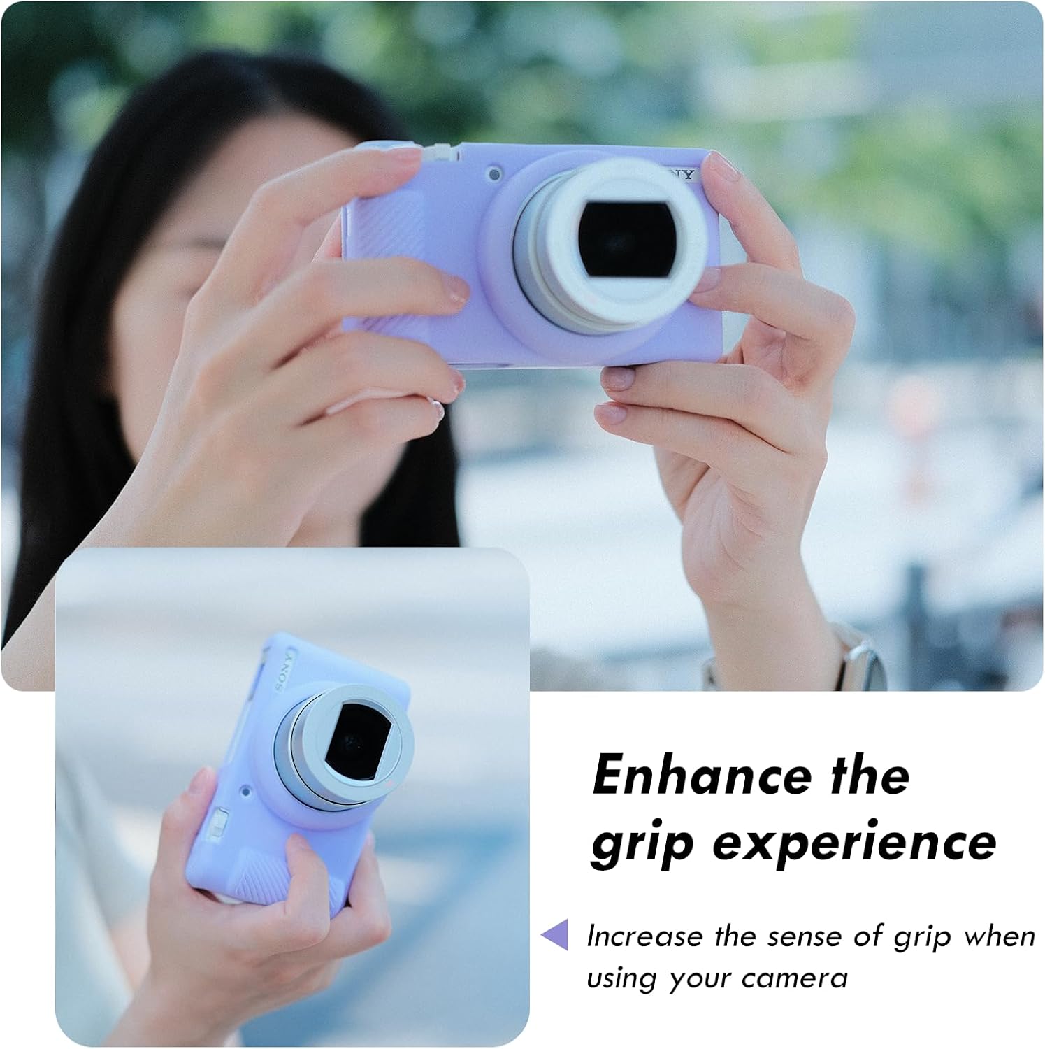 Thumbnail 6 de Rieibi ZV-1F Case: Soft Silicone Protective Case for Sony ZV1F/ZV-1M2/ZV-1 II (Lightweight Purple)
