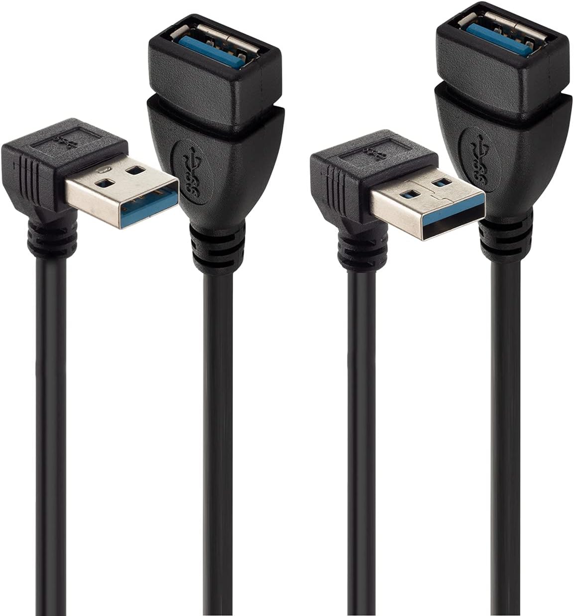 Thumbnail 4 de Herfair Right Angle USB 3.0 Extension Cable (90° Up & Down) – SuperSpeed male to female USB extender