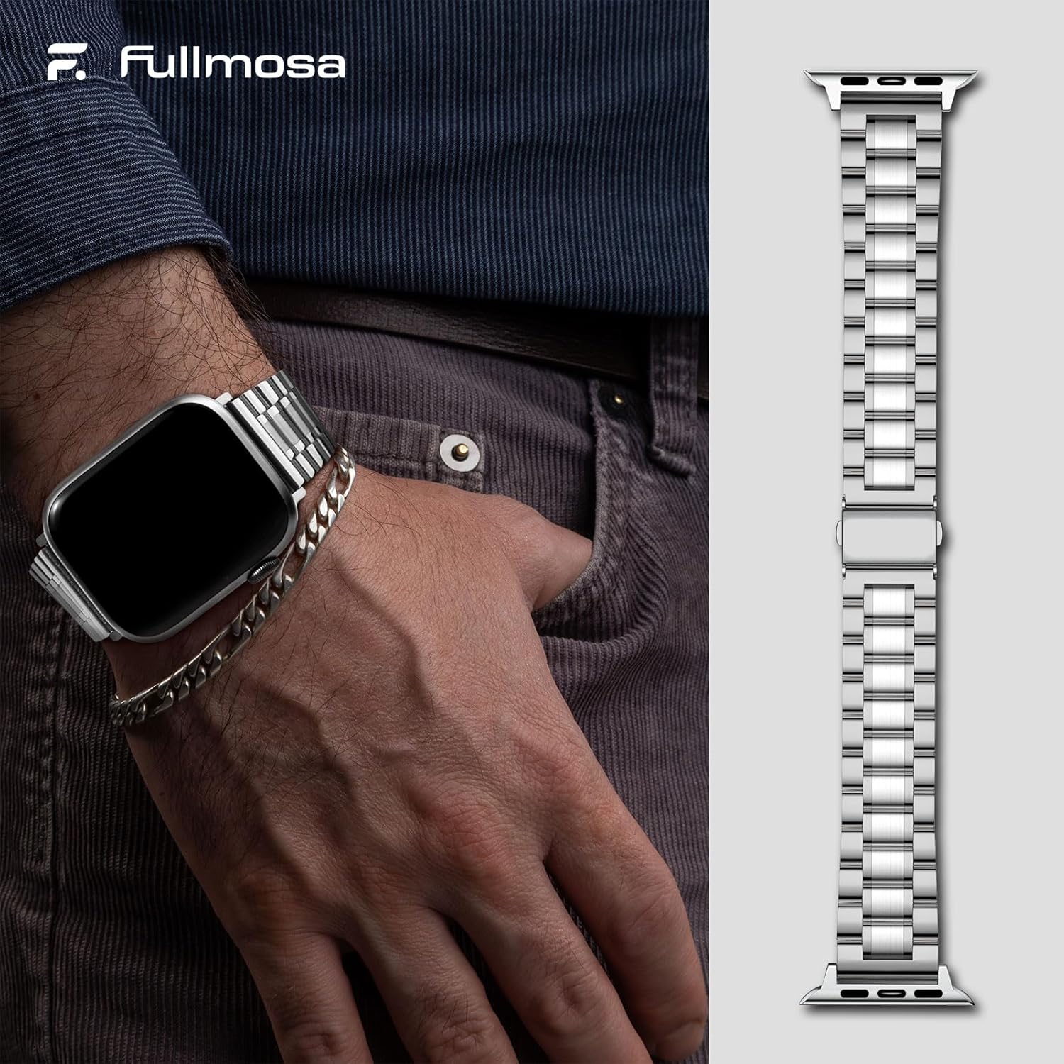 Thumbnail 4 de Fullmosa Compatible Apple Watch Strap 40mm